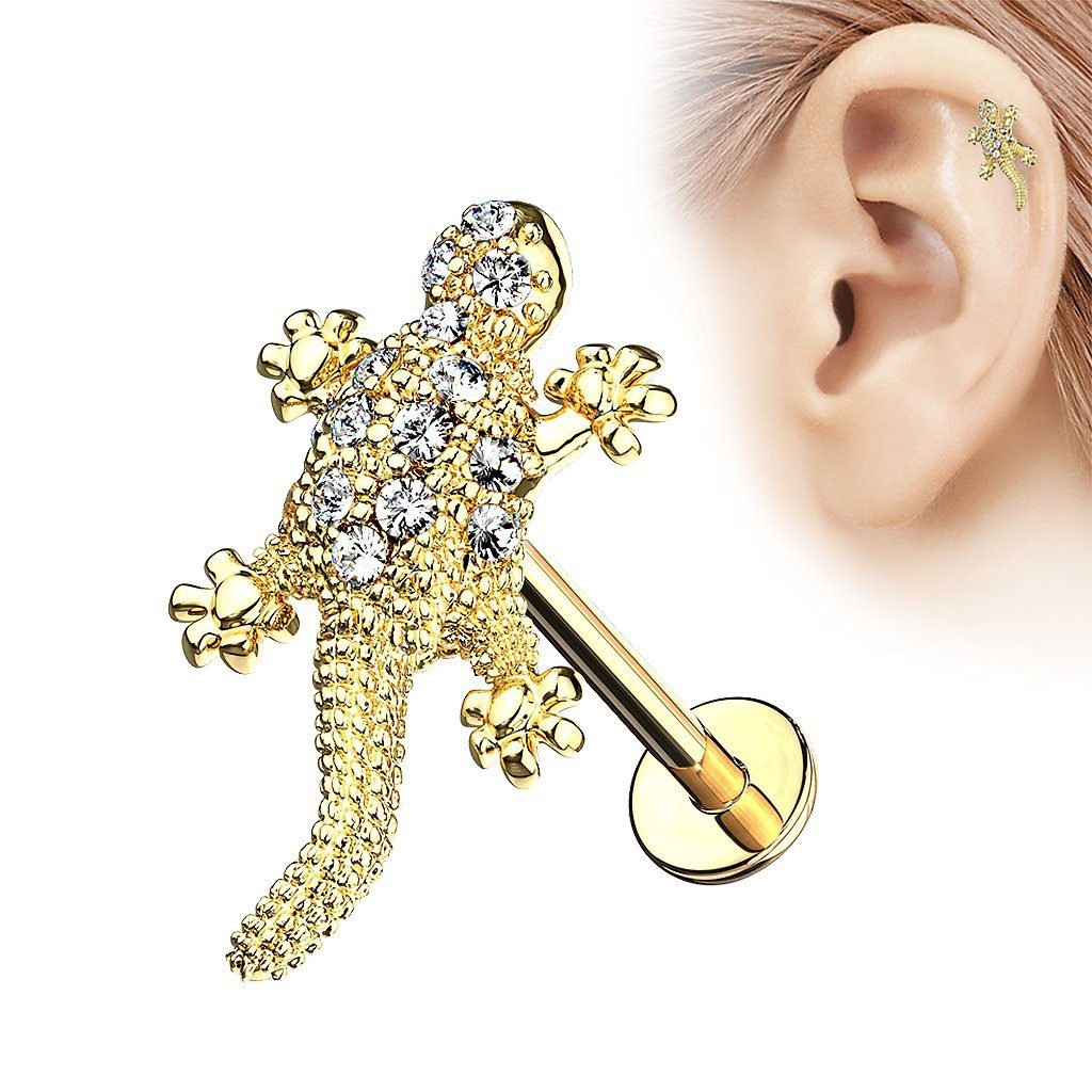 Taffstyle Piercing-Set Piercing Stab Kristall Eidechse günstig online kaufen