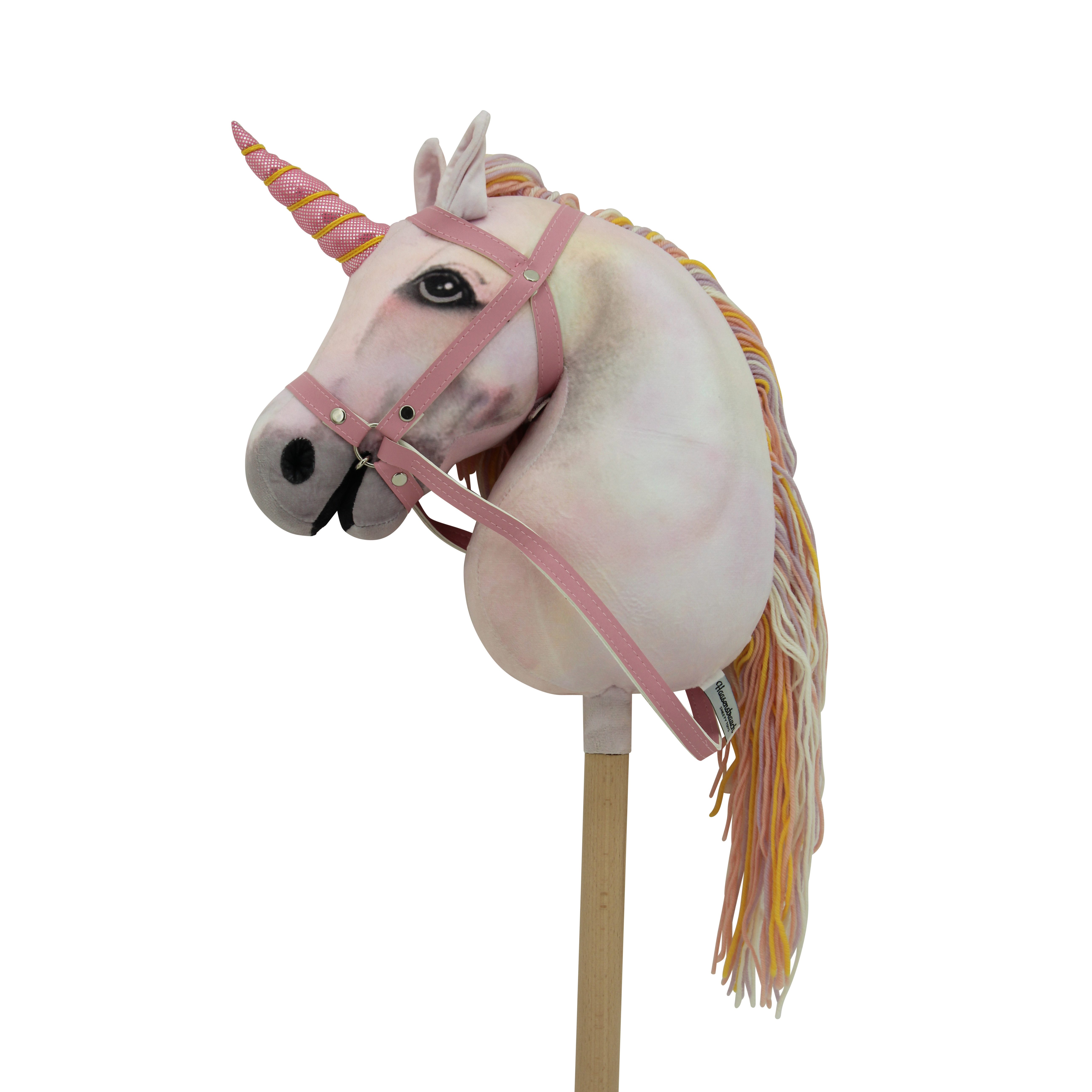 Haasenstrauch Steckenpferd Haasenstrauch Sweety Toys 14514 Hobbyhorse rosa Einhorn Steckenpferd, Hobby Horse