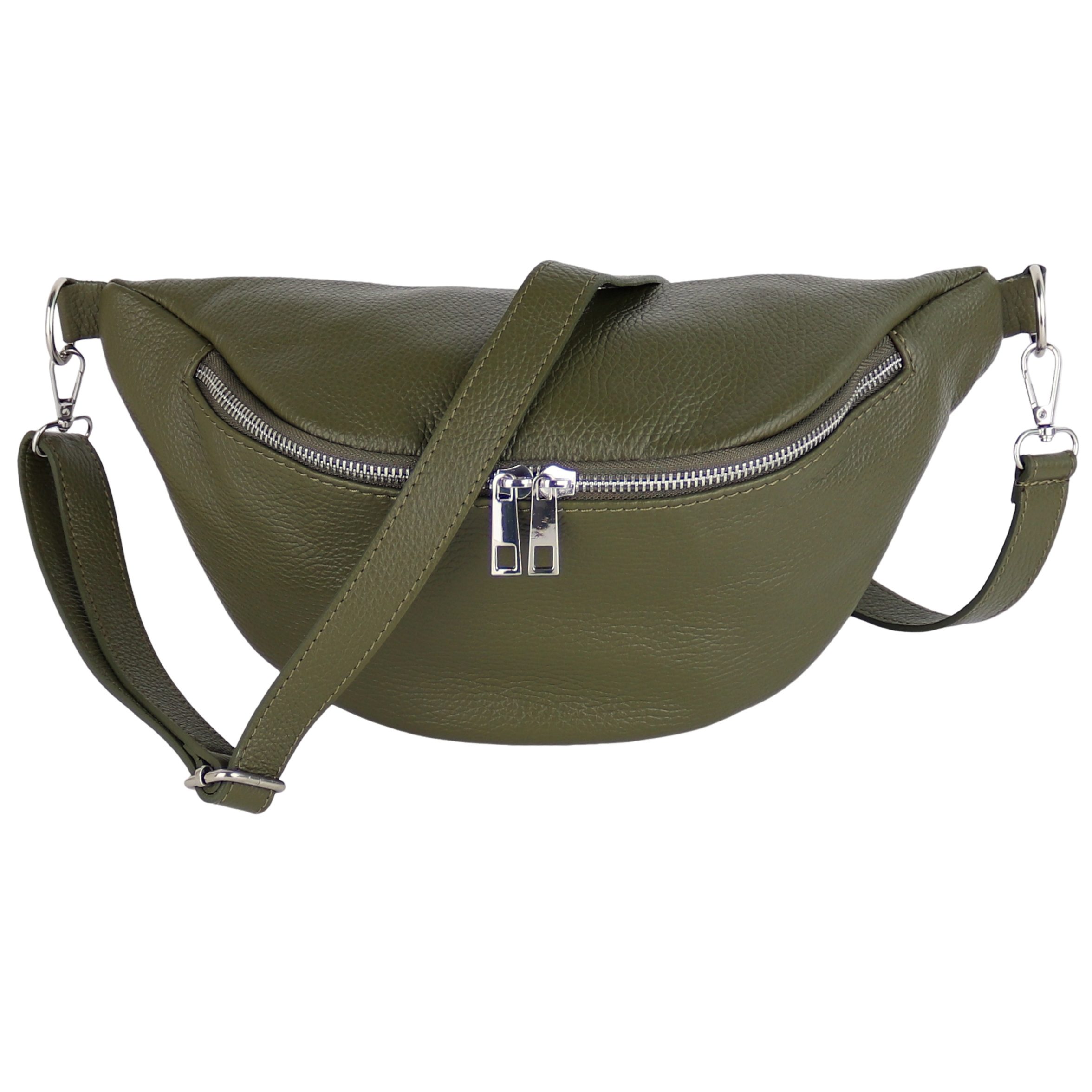 Bauchtasche Damen, Wildleder, Made in Italy, Umhängetasche; Brusttasche