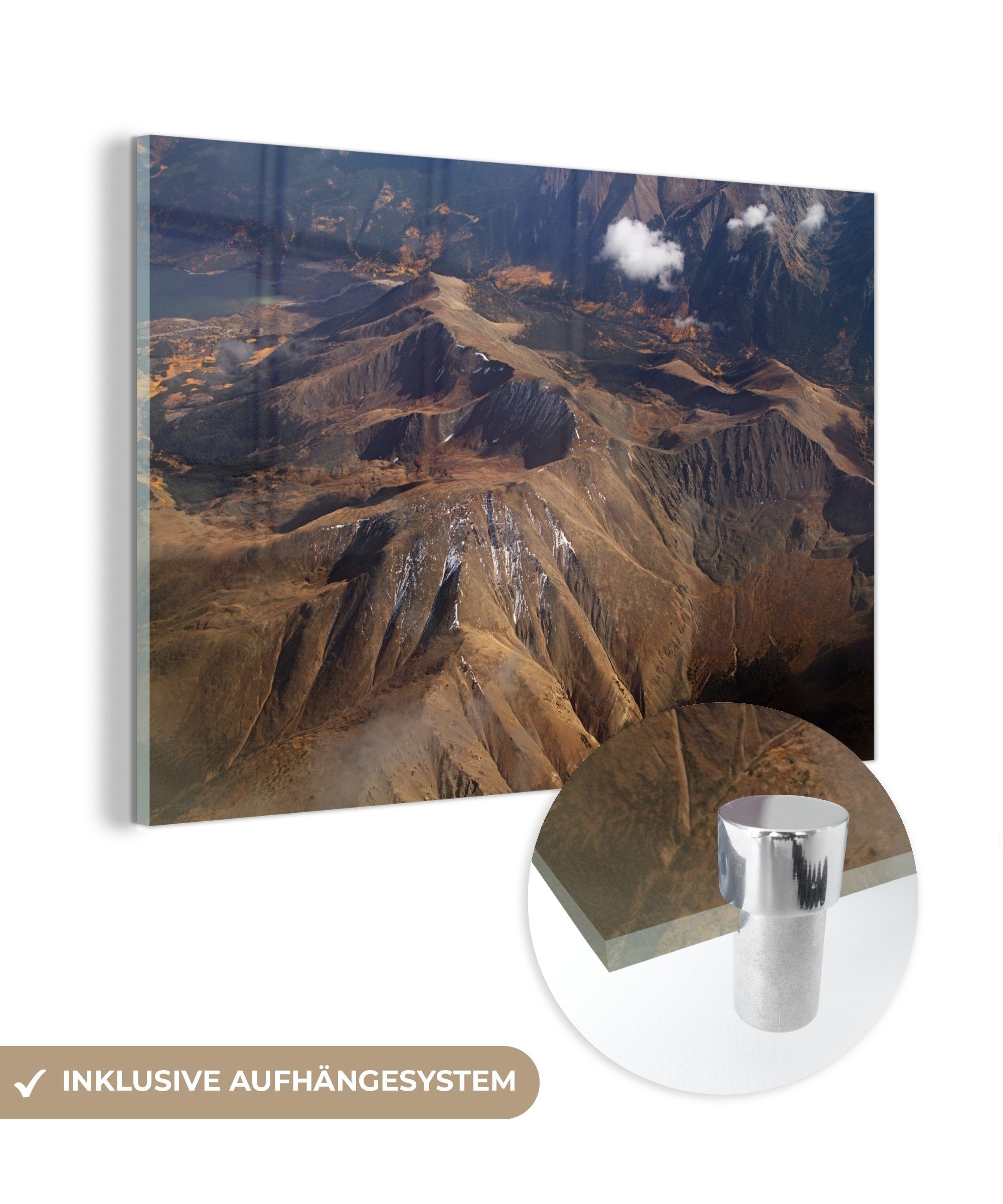 MuchoWow Acrylglasbild Mount Elbert, (1 St), Acrylglasbilder Wohnzimmer & Schlafzimmer