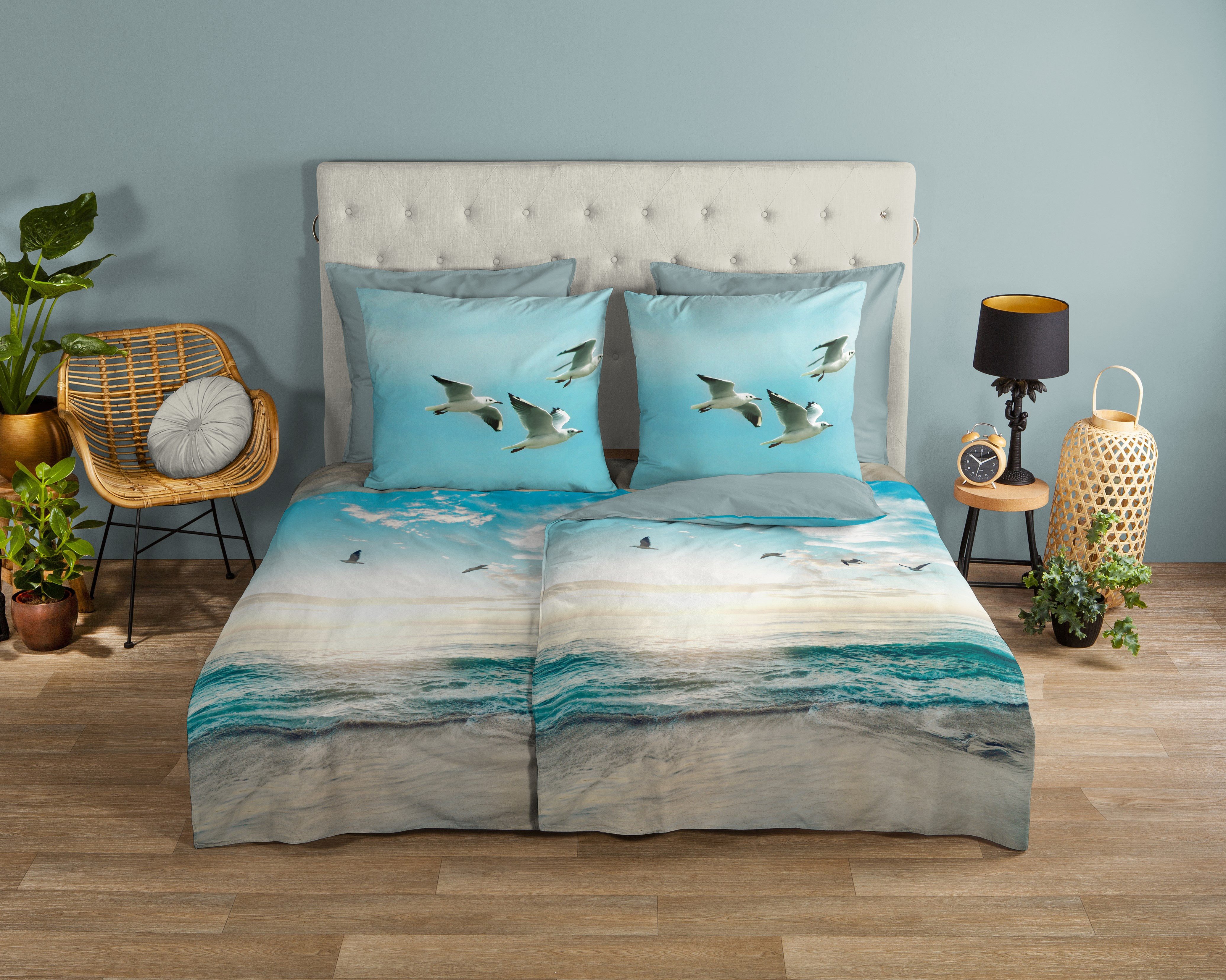 good morning Wendebettwäsche »Brisa«, 100% Baumwolle, Renforcé, Reißverschl günstig online kaufen