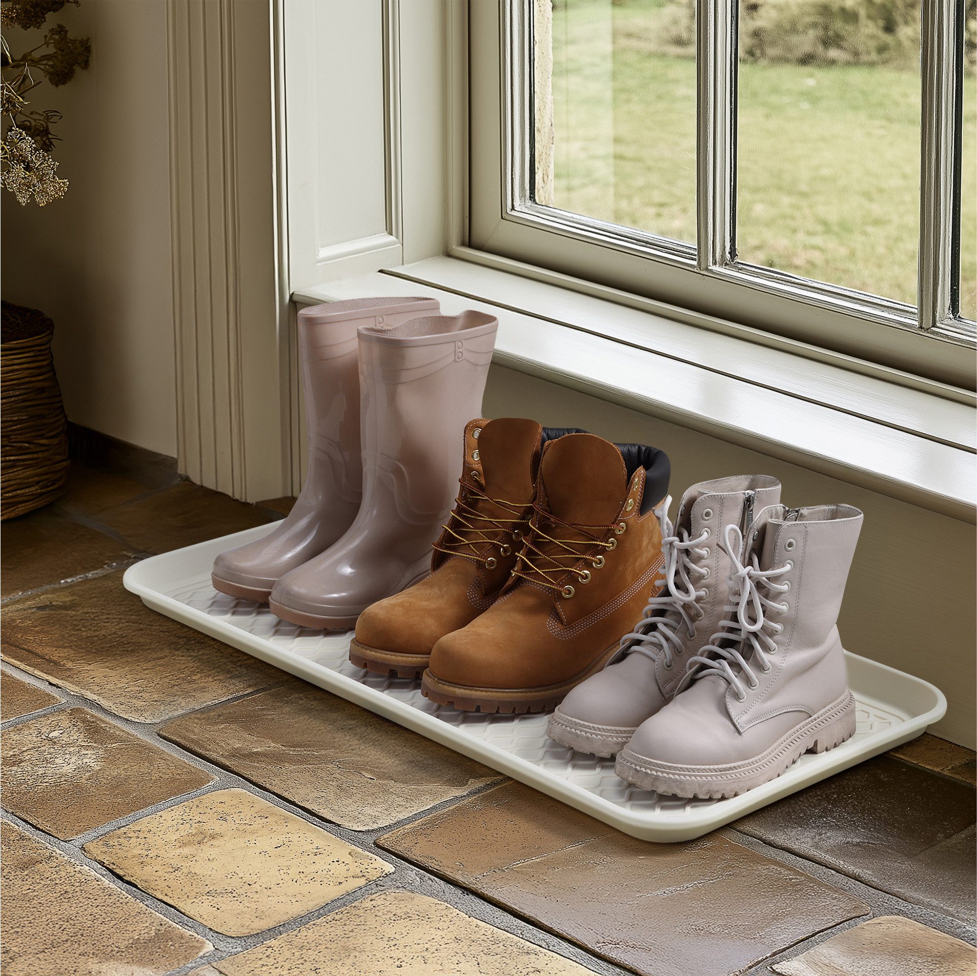 Schuhregal Schuhabtropfschale - Schuhmatte Abtropfmatte Schuhschale Schuhtablett