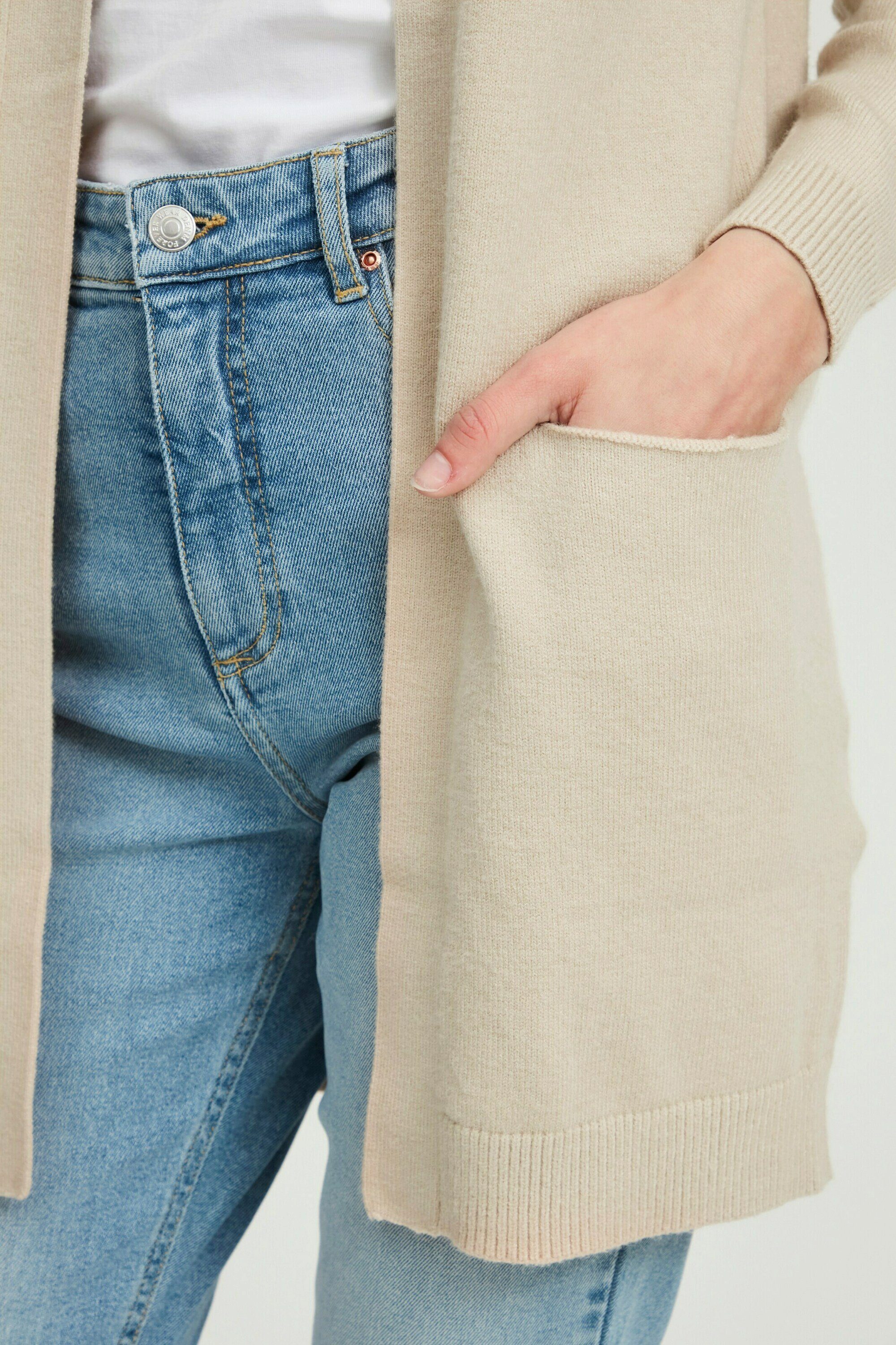 b.young Strickjacke (1-tlg) Plain/ohne Details