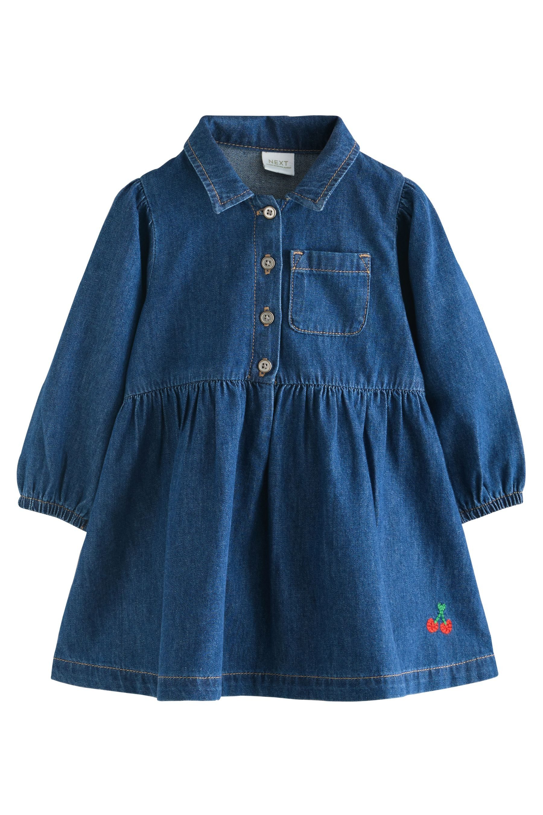 Next Jeanskleid Hemdblusenkleid (1-tlg) günstig online kaufen