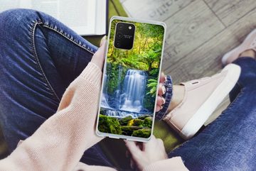 MuchoWow Handyhülle Dschungel - Wasserfall - Australien - Pflanzen - Natur, Phone Case, Handyhülle Samsung Galaxy S10 Lite, Silikon, Schutzhülle