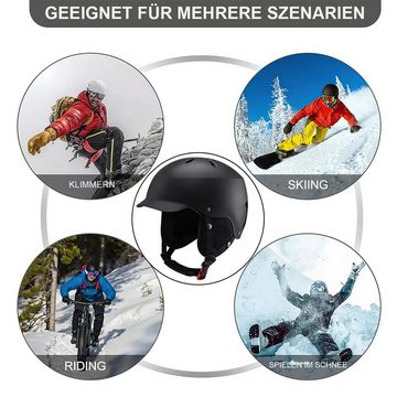 Welikera Snowboardhelm Skihelm, ABS-Schalenschicht EPS-Schaumstoff mit hoher Dichte Sporthelm