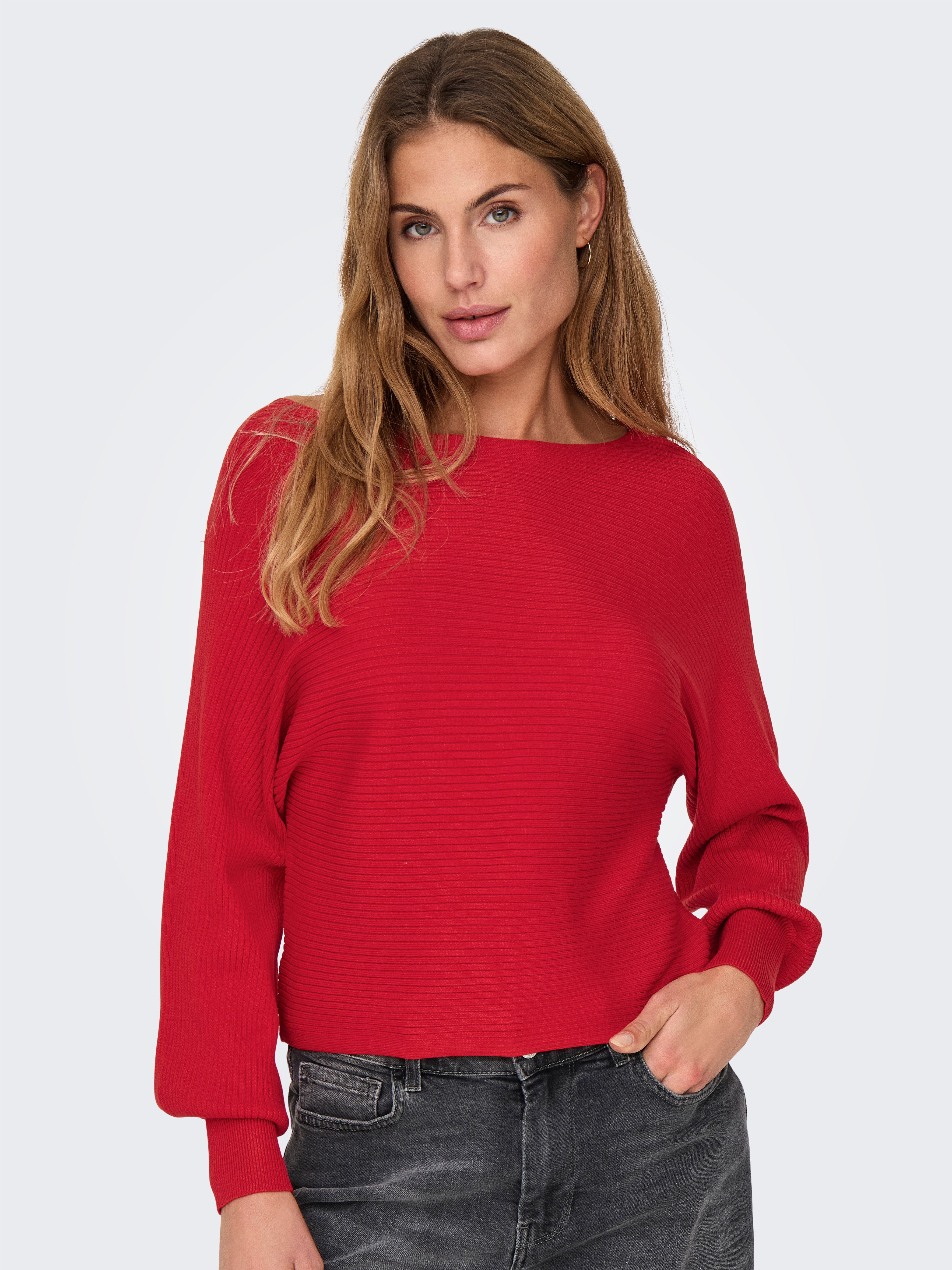ONLY Strickpullover ONLADALINE L/S SHORT PULLO KNT NOOS Viskosemischung, regular fit