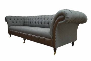 JVmoebel Sofa Englische Chesterfield Luxus Textil Sofa 4 Sitzer Sofa Polster Design, Made In Europe