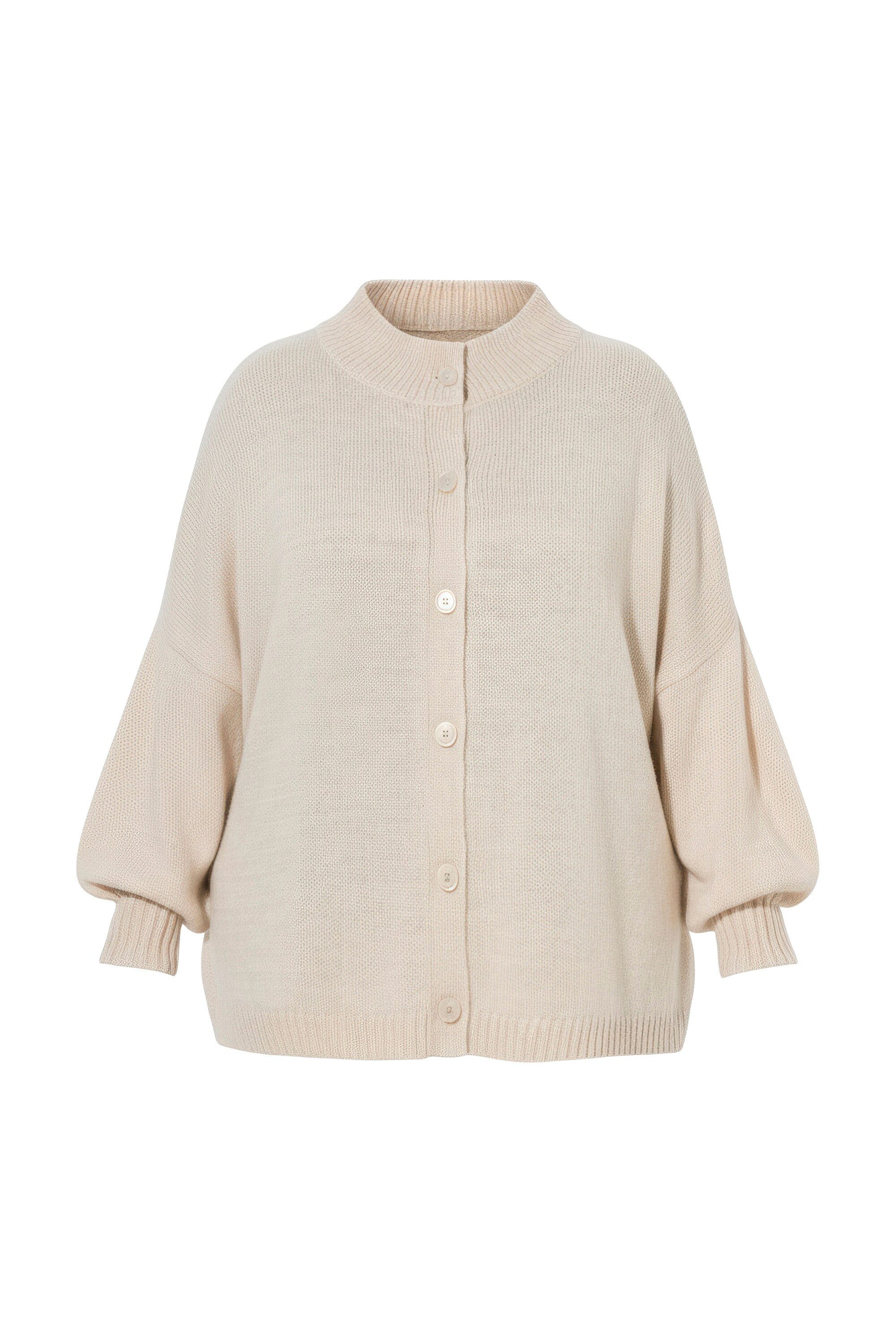 MIAMODA Strickjacke Strickjacke oversized LOVE Rückendruck