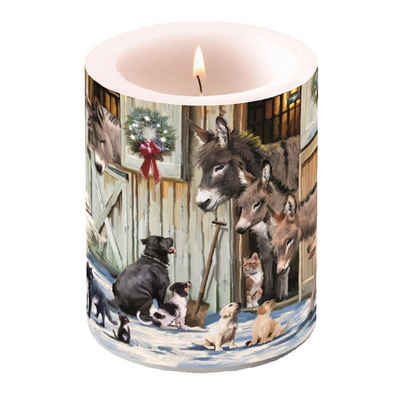 Ambiente Papierserviette Weihnachten – Kerze gross – Candle Big – Format: Ø 12 cm x 10 cm –