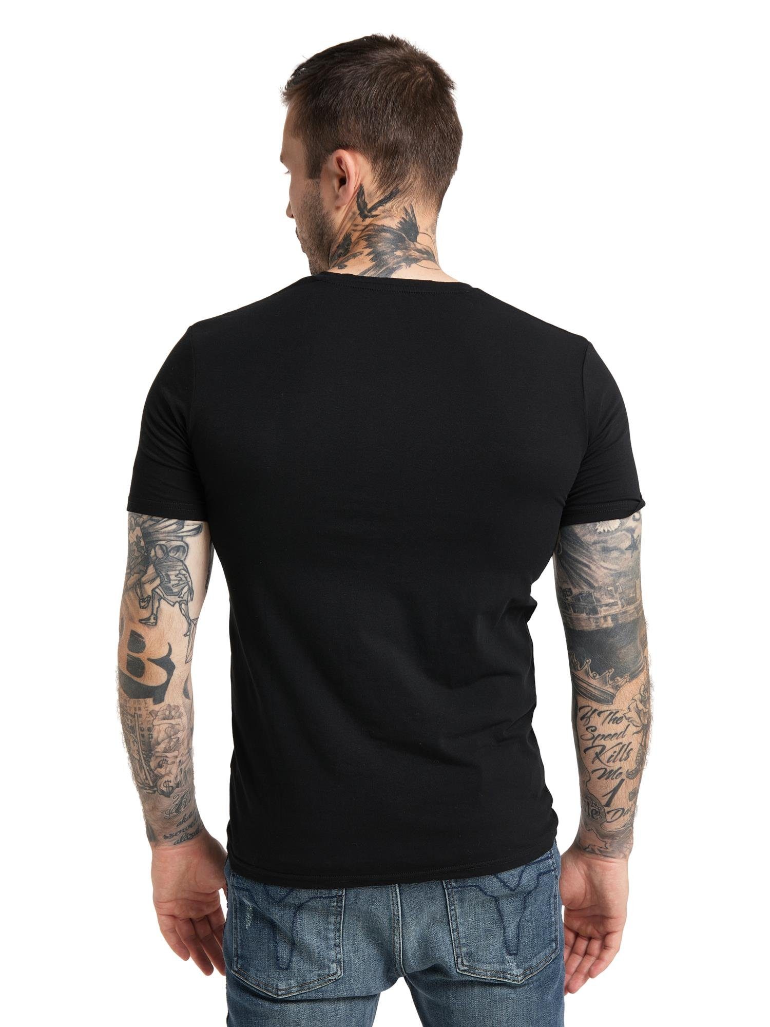 T-Shirt Cavallari COLUCCI Schwarz CARLO