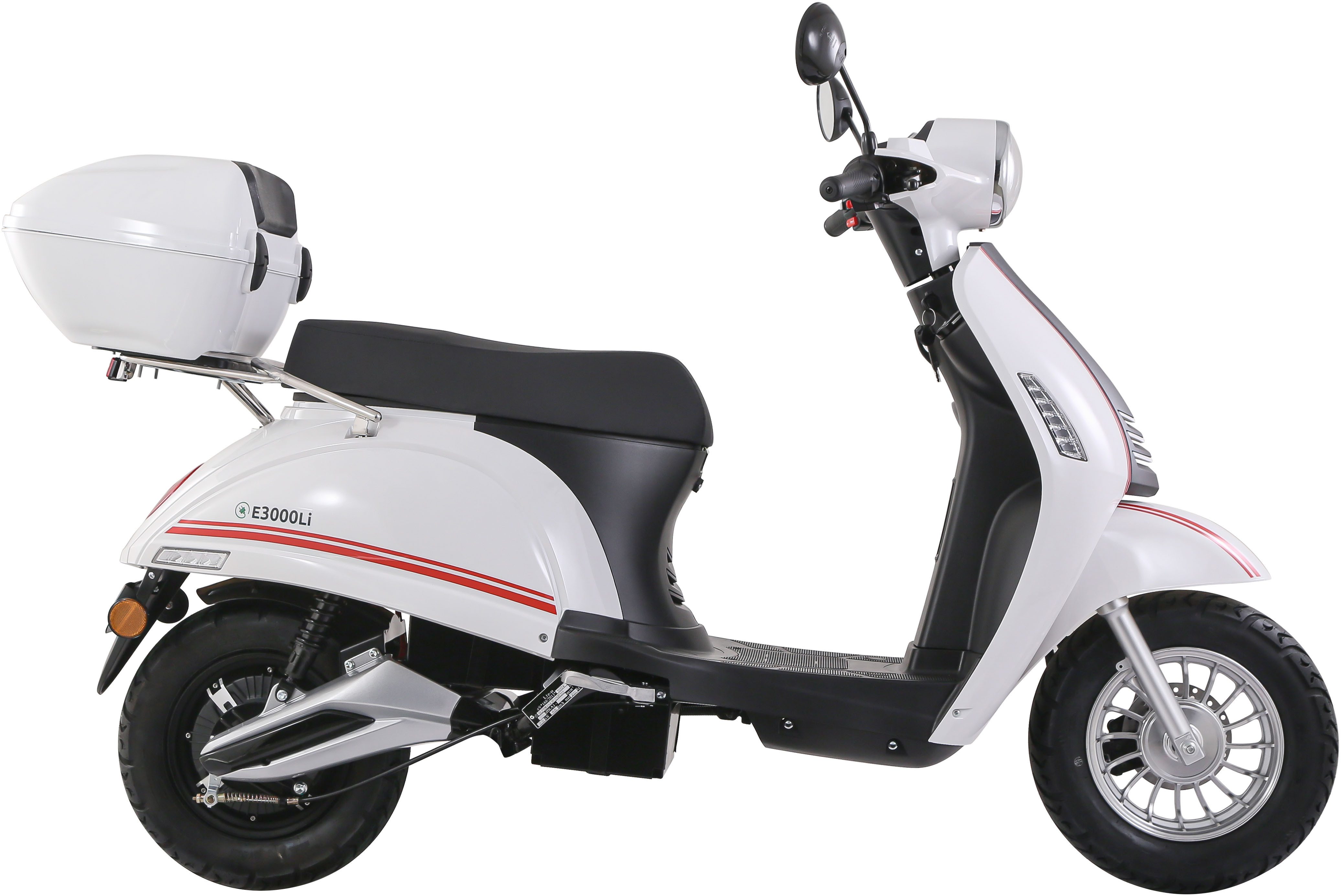Luxxon E-Motorroller E3000Li, 45 km/h, bis zu 45 km Reichweite, Lithium-Ionen-Akku, mit Straßenzulassung
