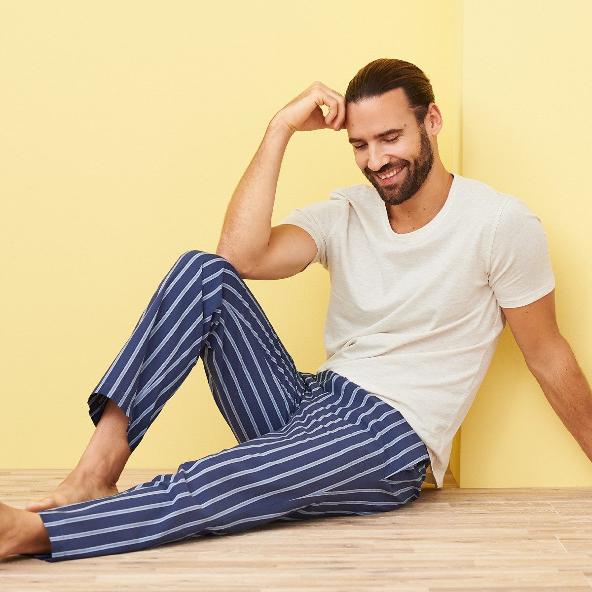 LIVING CRAFTS Schlafhose KLEMENS GOTS zertifiziert