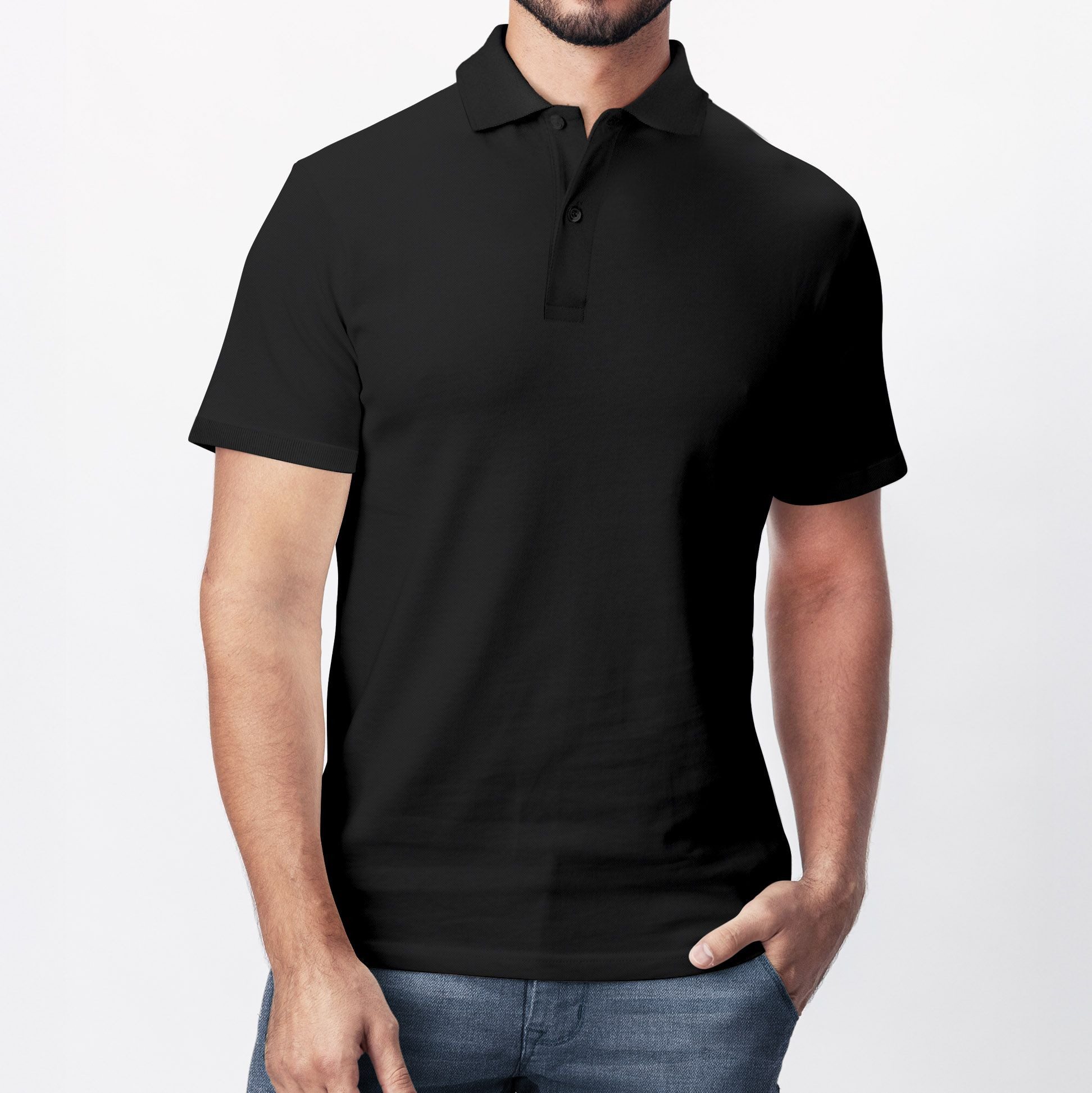 Neverless Poloshirt Herren Polo-Shirt Basicshirt mit Polokragen und Knopfleiste Baumwolle mit Print – Bild 3 von 5