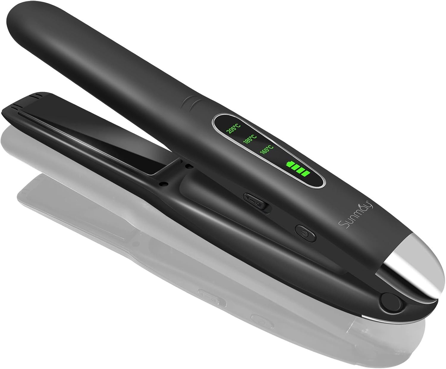 Glätteisen Kabelloser Titan Haarglätter 2in1 Locken & Glätten