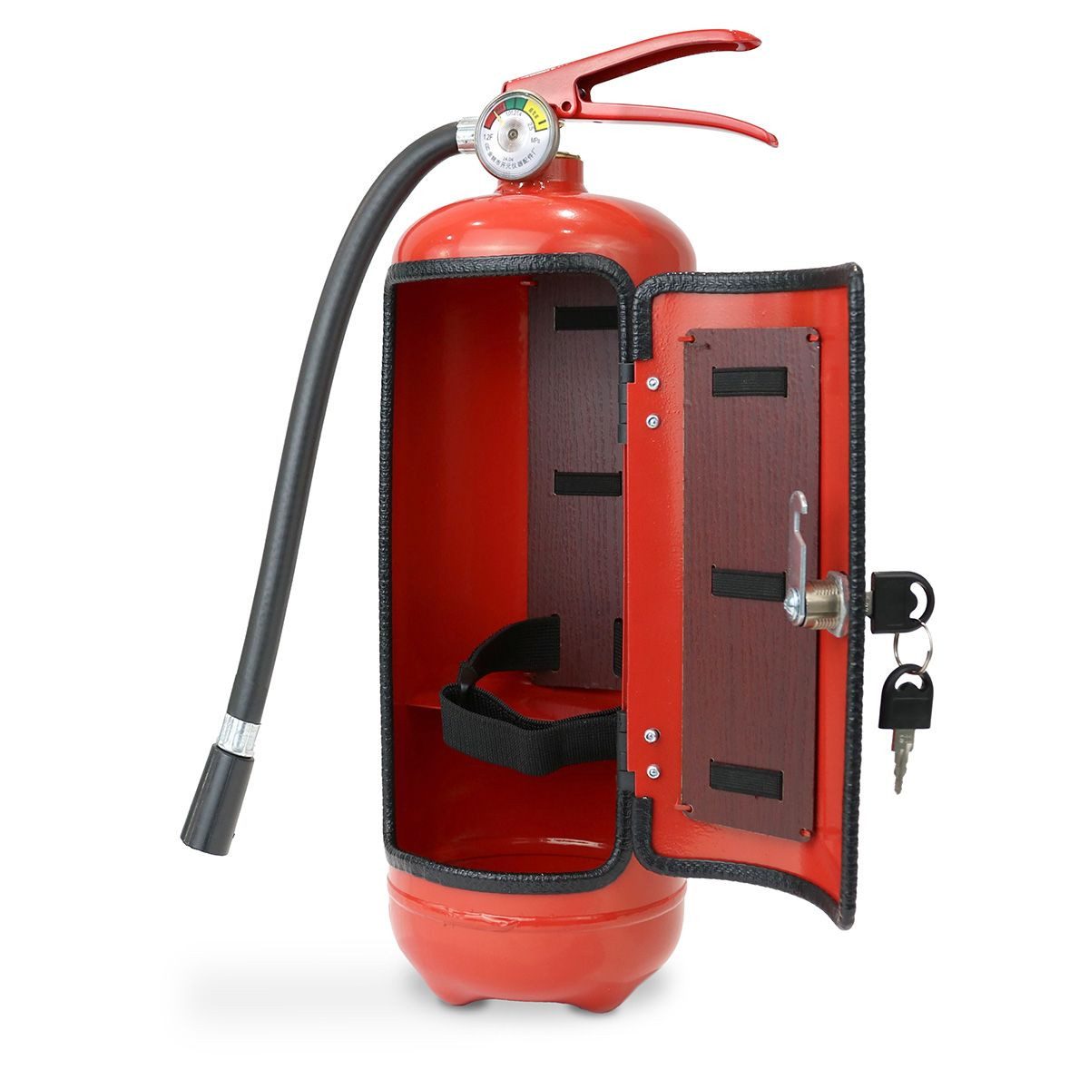 Divit Deko-Wandregal Minibar in Feuerlöscher Design MF51 Bar Regal / Aufbewahrung – Bild 3 von 5