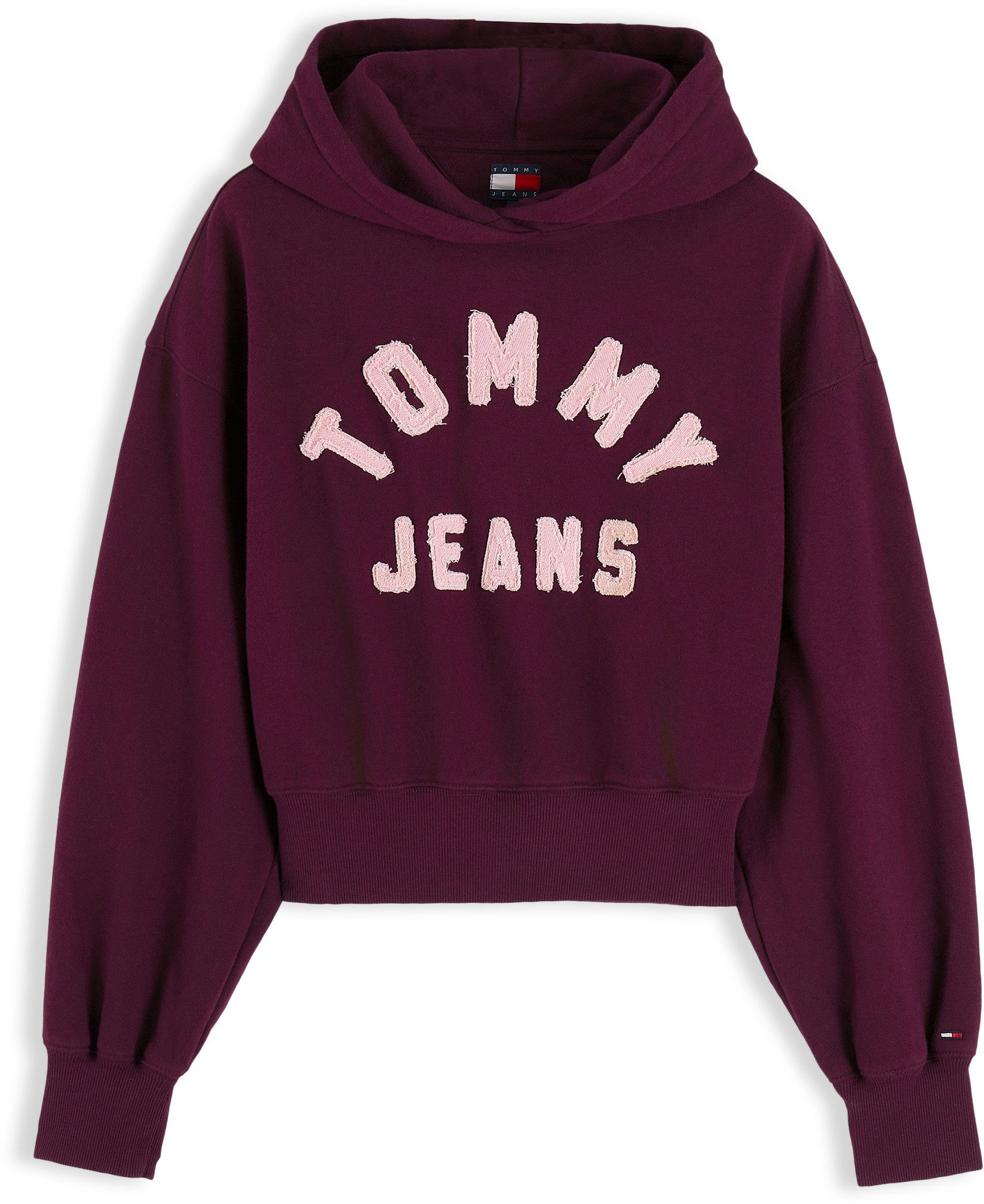Tommy Jeans Kapuzensweatshirt TJW OVS SH TOMMY ARCH HOODIE Baumwollmischung