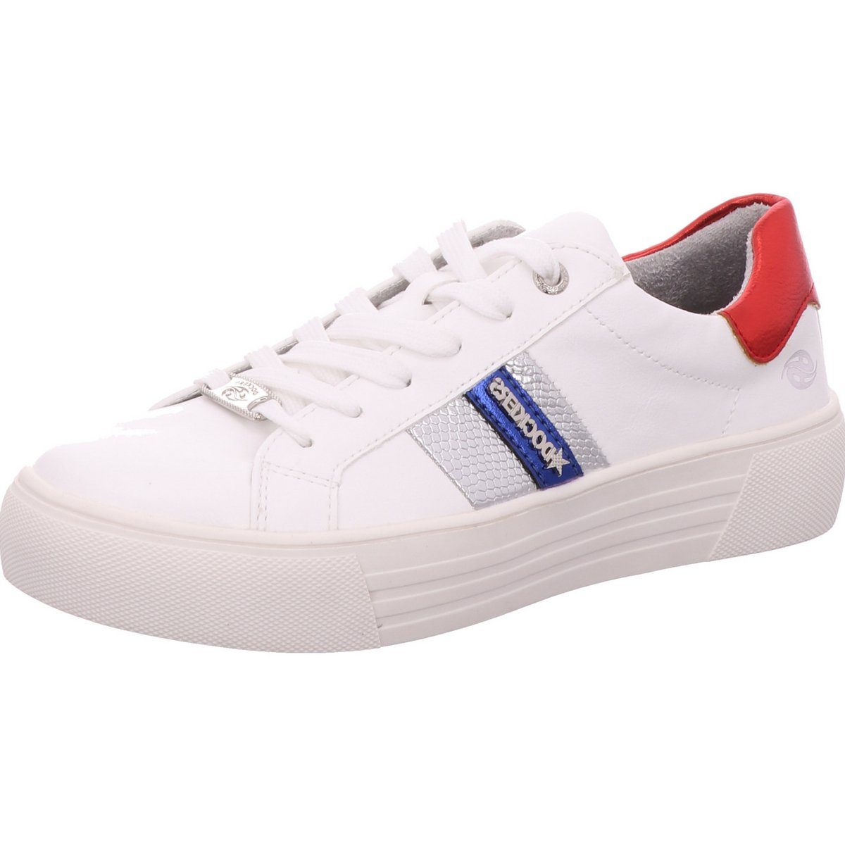 Freizeit Schnürer für Damen in weiß Sneaker