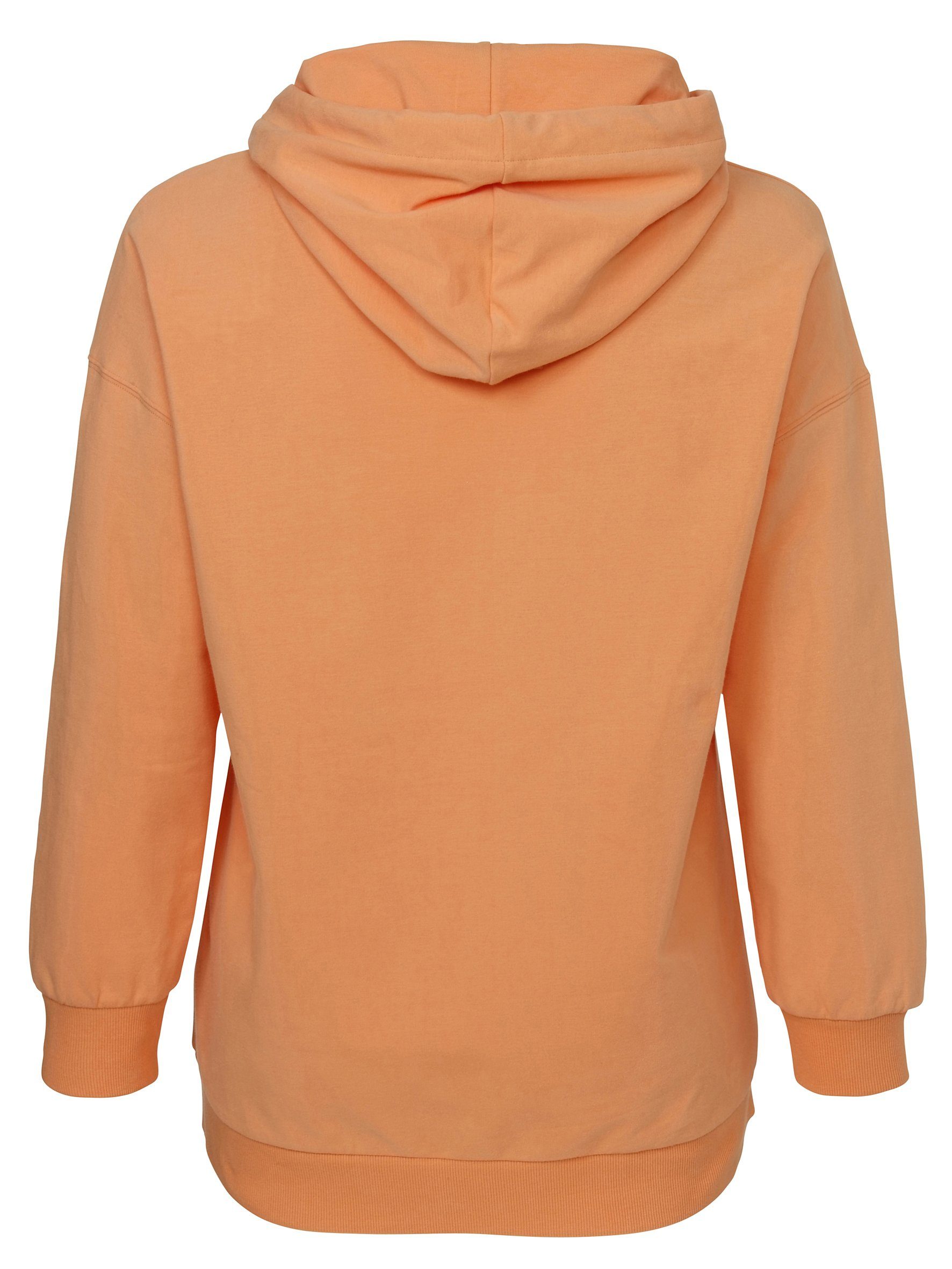 Kapuzenpullover mandarin in 'HAPPY' Uni-Design APPIA VIA Kapuzensweatshirt DUE Verspieltes