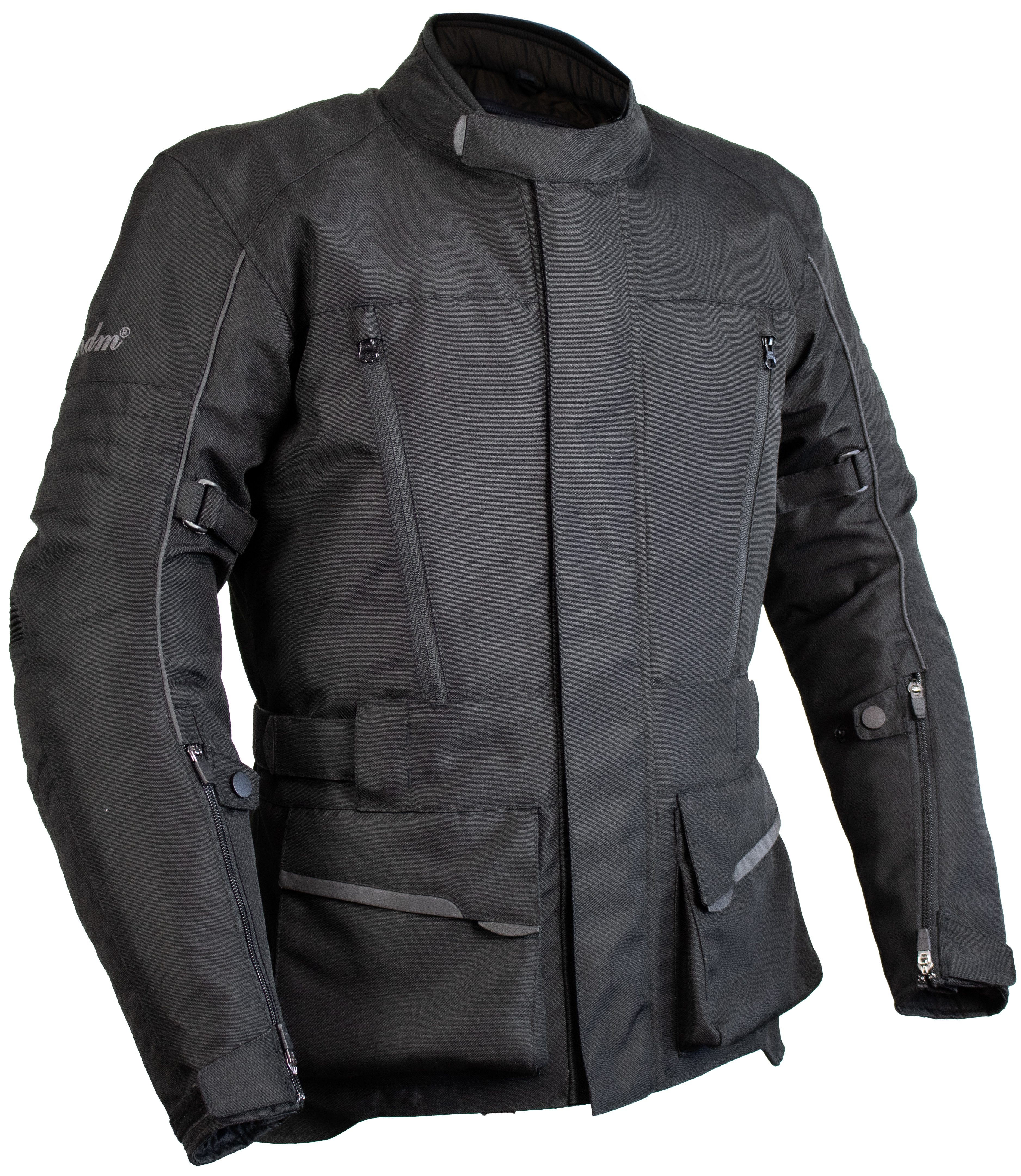 MDM Motorradjacke Touren Motorradjacke wasserdicht mit Thermofutter und Belüftung (1 Motorradjacke inklusive Protektoren) Wasserdichte Motorradjacke mit Thermofutter und Protektoren