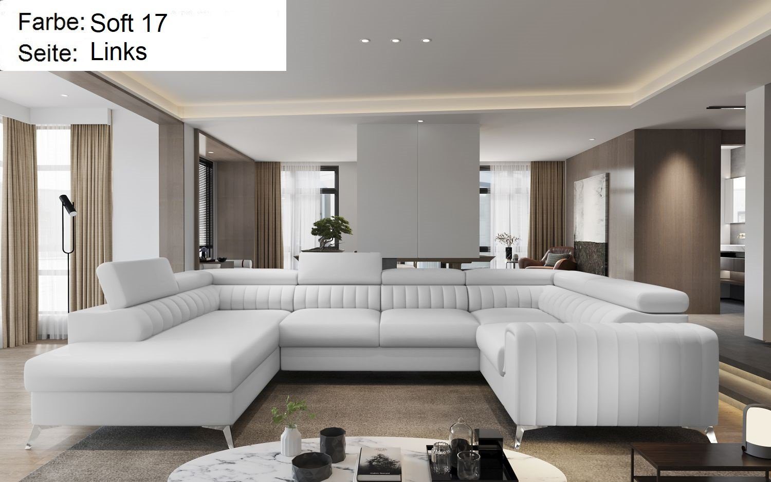 Kunstleder Soft 17 weiss