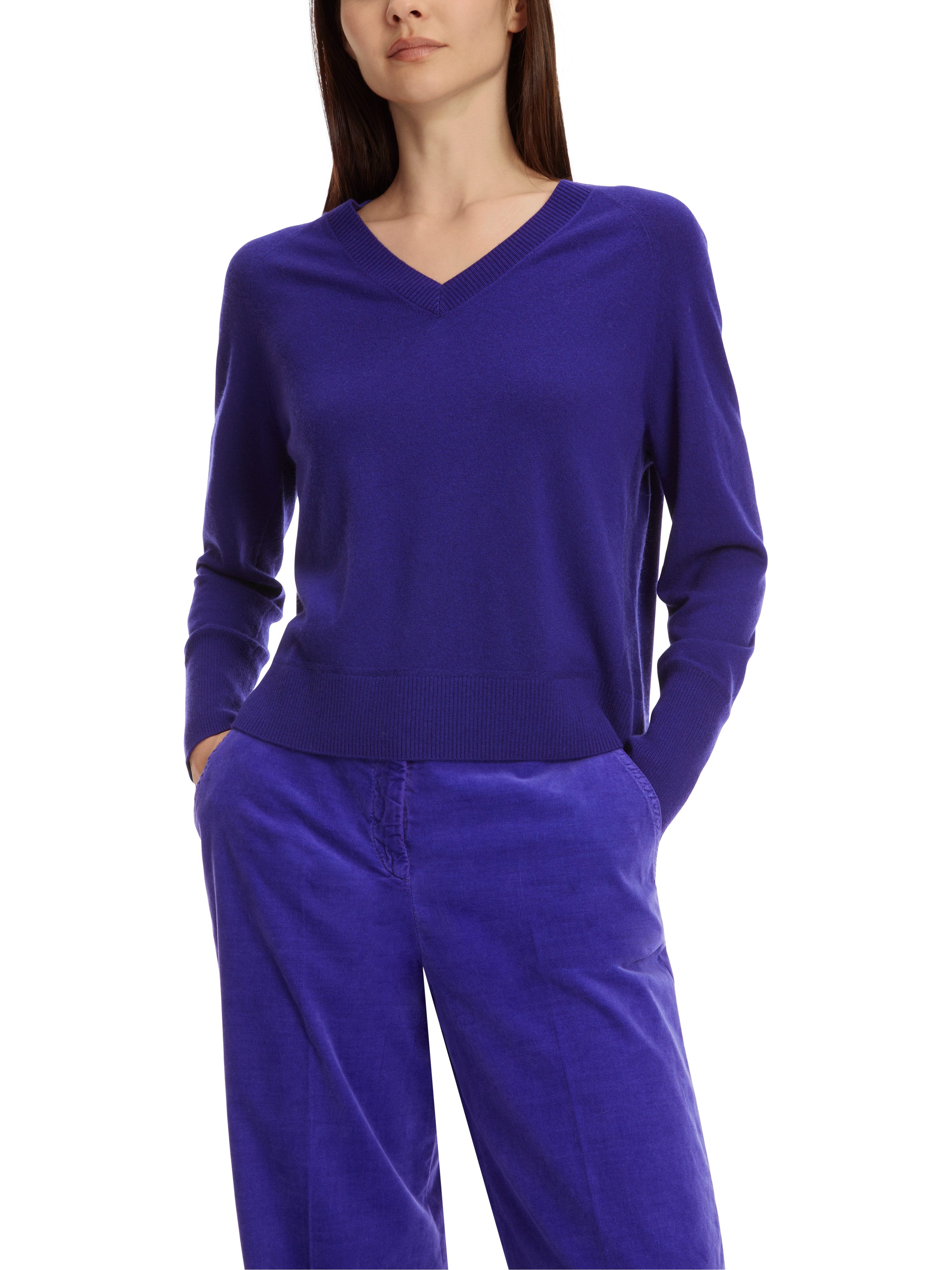 Marc Cain Strickpullover V-Neck-Pullover "Rethink Together" günstig online kaufen
