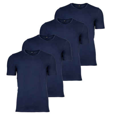 s.Oliver T-Shirt Herren T-Shirt, 4er Pack - Basic, Rundhals
