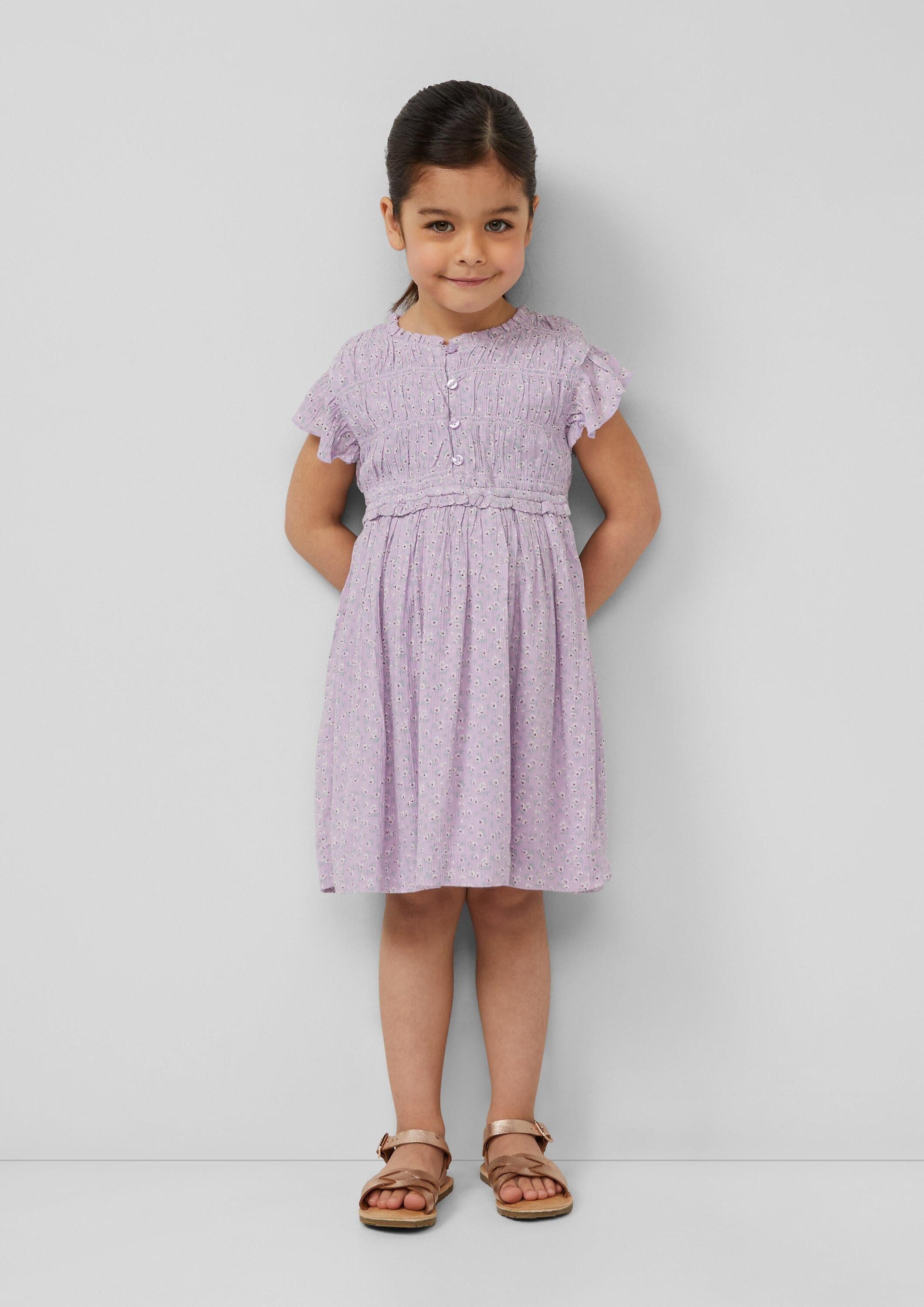 s.Oliver Minikleid Kleid Chiffonkleid aus Viskose mit Crinkle-Struktur