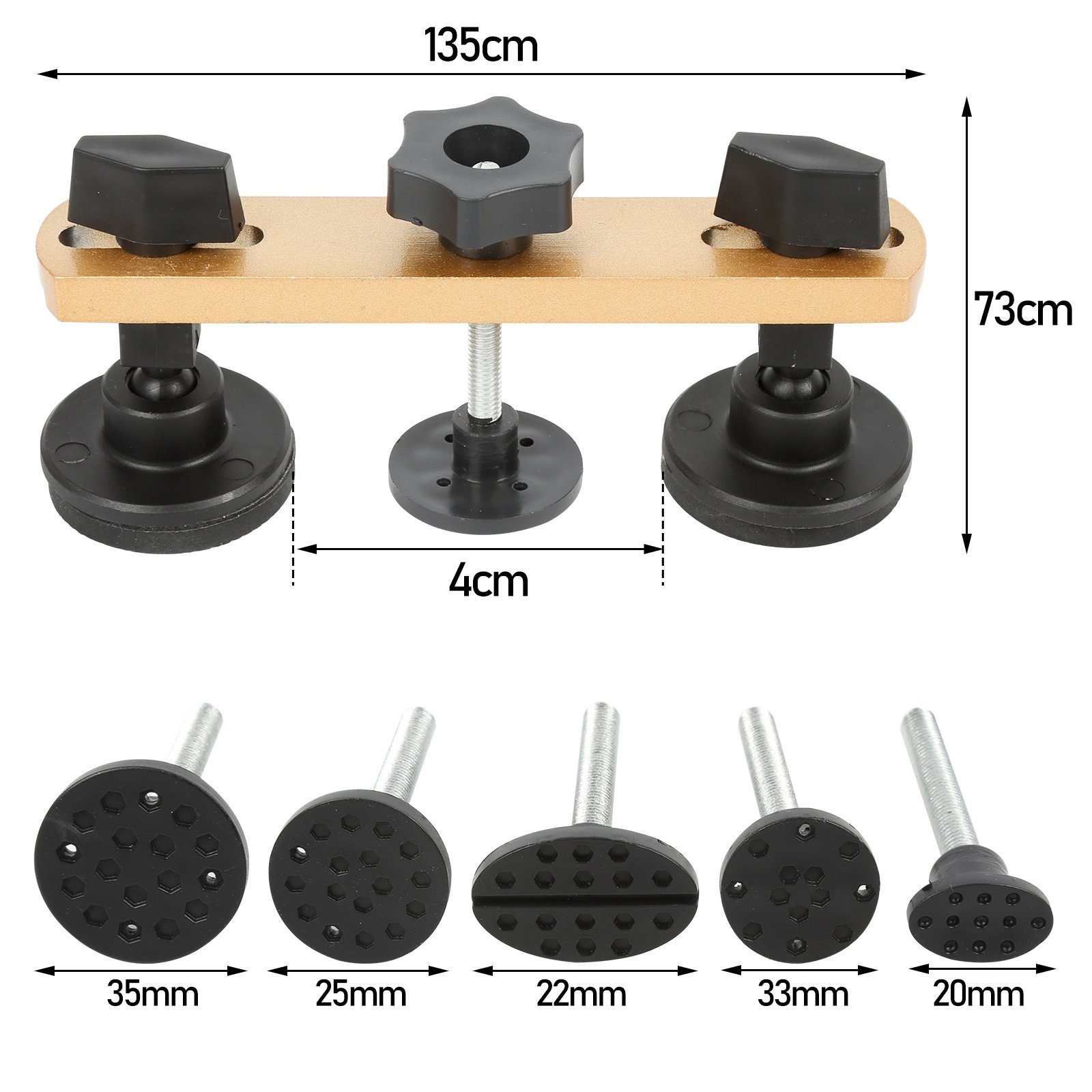 Ausbeulwerkzeug 19 tlg. Auto Beulen Reparatur Dellenlifter Ausbeul