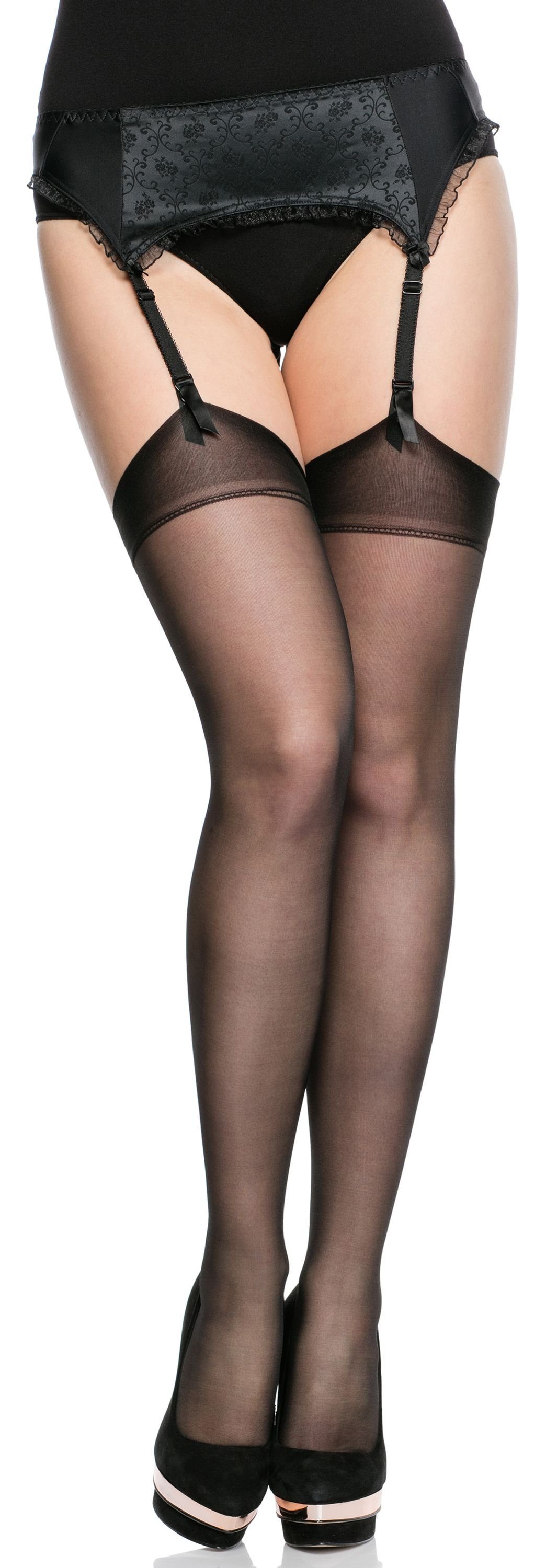 Merry Style Halterlose Strümpfe Damen Strümpfe plus size MS-166 15 DEN