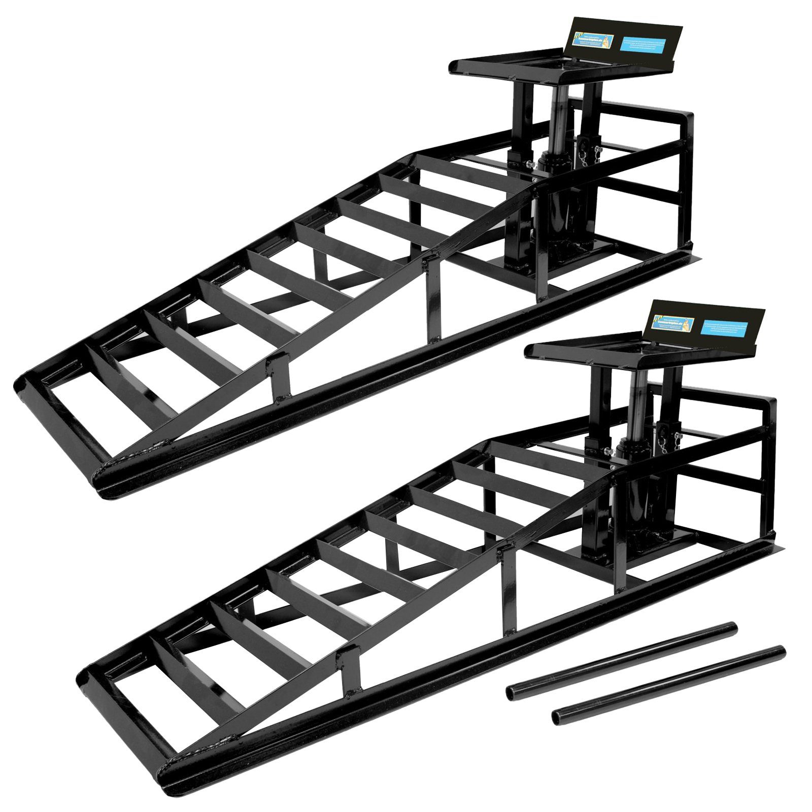 TRUTZHOLM Auffahrrampe 2x hydraulischer Auffahrbock Pkw KfZ Wagenheber höhenverstellbar (2-St)