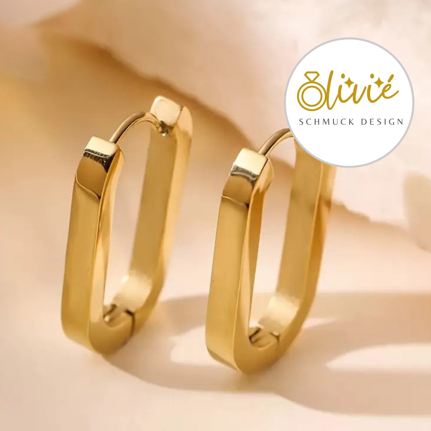 XCOAST Ohrhänger-Set Damen-Ohrringe aus Edelstahl – 18K Gold, hypoallergen, edel & zeitlos (Edelstahl 316L hochwertig, 2-tlg., Geschenkidee Ohrringe Damen), 18K vergoldet edel, hypoallergen hautfreundlich, farbbeständig