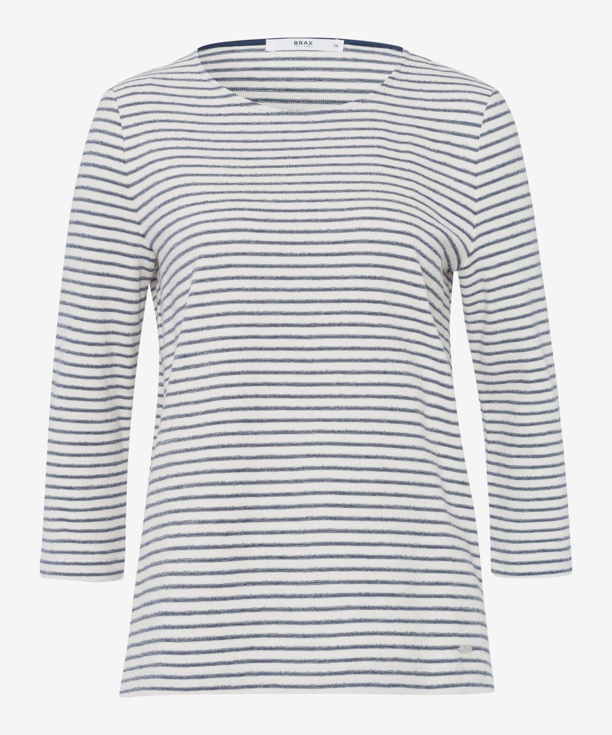 Brax T-Shirt Shirt in Streifenoptik. Reduzierter Preis € 49,99. Unverbindliche Preisempfehlung € 69,95