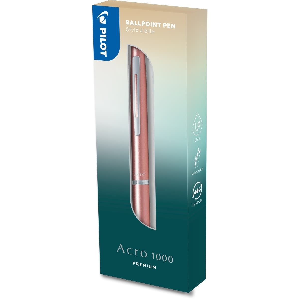 Pilot Pen Kugelschreiber Kugelschreiber Acro 1000 1.0 M in Box coral gold