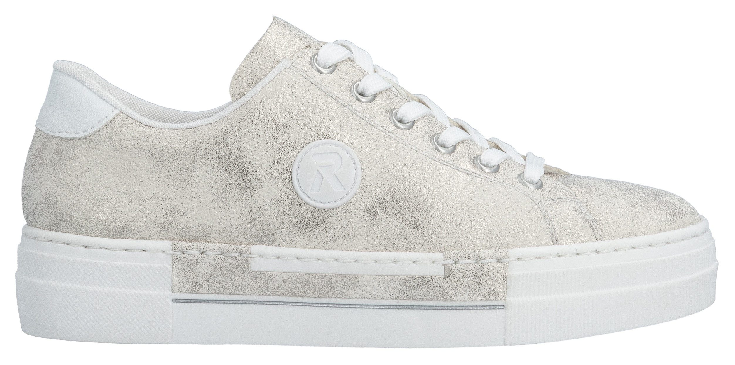 Rieker Sneaker, Freizeitschuh, Halbschuh, Schnürschuh mit Plateausohle