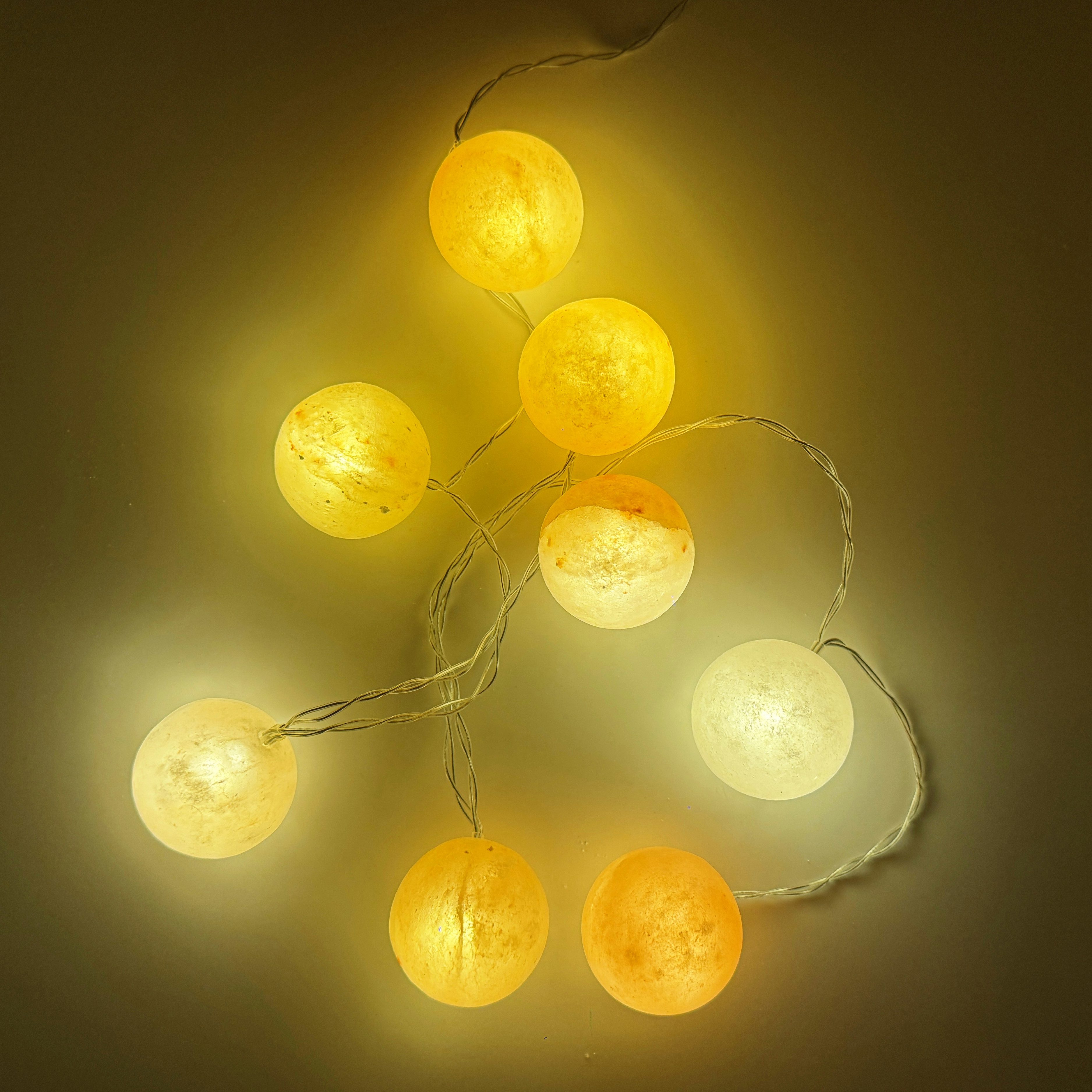 HAF LED-Lichterkette Salz LED Lichterkette Salzkristall 8 Kristalle Handarbeit Deko Licht, 8-flammig, Auswahl aus 4 verschiedenen Motiven – Bild 5 von 5