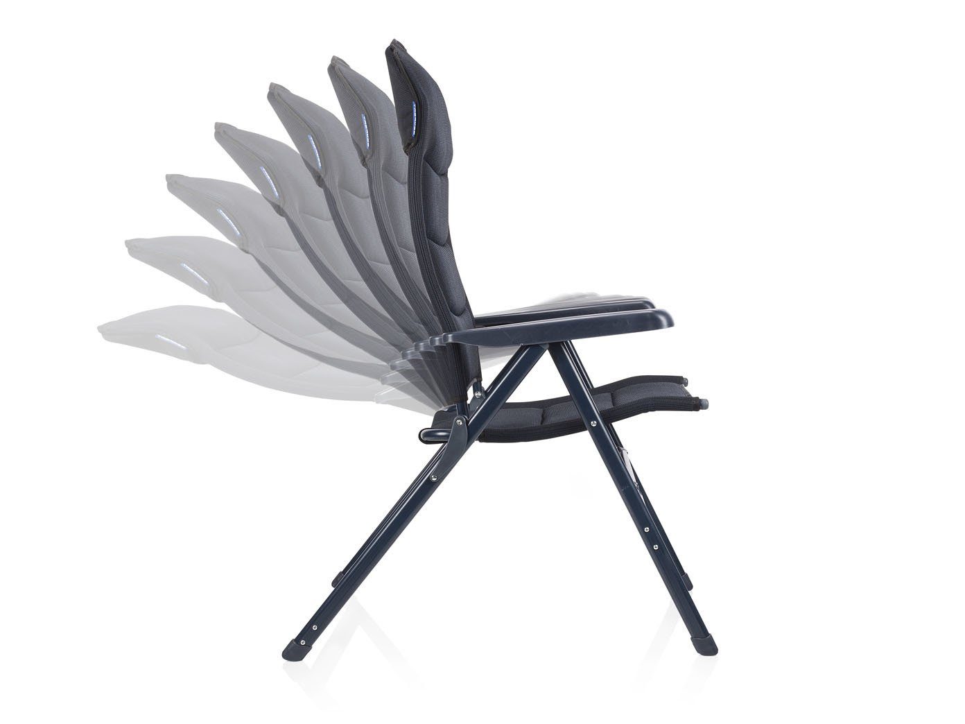 Campart Campingstuhl, Alu Hochlehner Klappstuhl SET Relax-Stuhl Garten