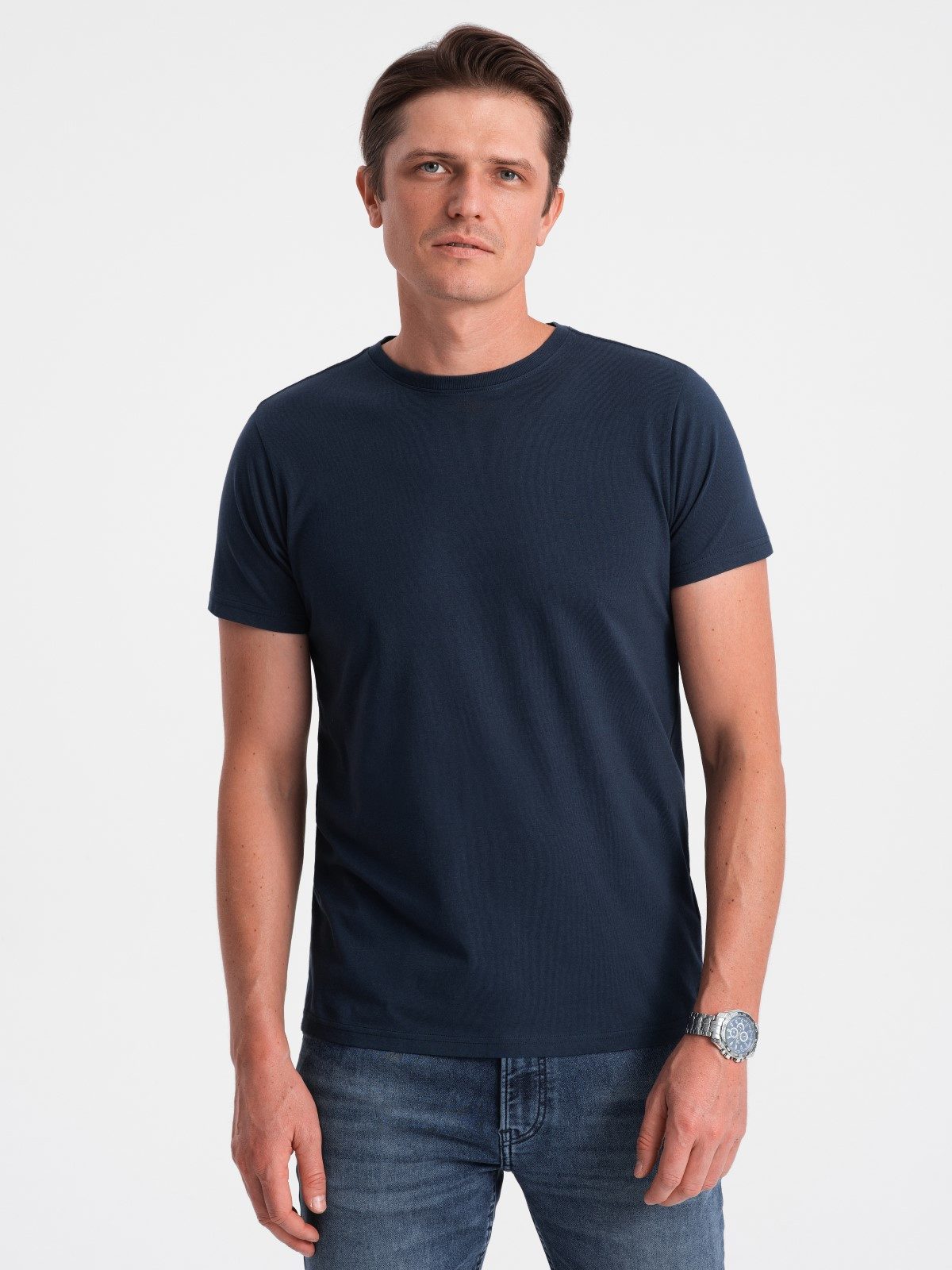 T-Shirt Klassisches Herren-T-Shirt aus Baumwolle BASIC