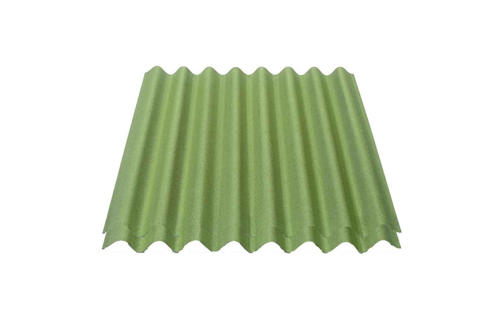 Onduline Dachpappe Onduline Easyline Dachplatte Wandplatte Bitumenwellplatten Wellplatte 2x0,76m² - grün, wellig, 1.52 m² pro Paket, (2-St)
