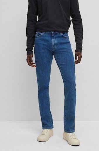 BOSS ORANGE Regular-fit-Jeans Maine BC-L-P 10208805 02 mit Leder-Badge