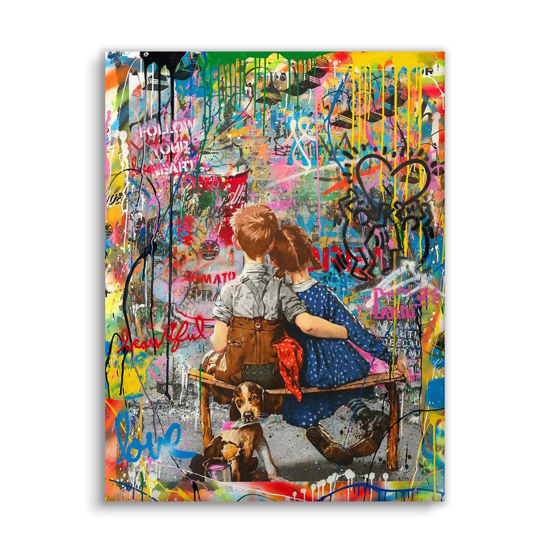 Wandbild Streetart Love