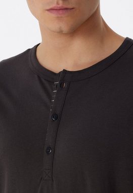 Schiesser Nachthemd "Comfort Nightwear" mit Serafino-Kragen mit funktionaler Knopfleiste