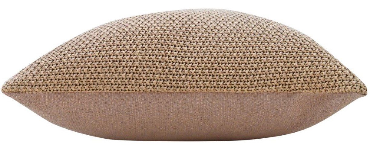 OTTO home Dekokissen Phelon, 2 Stk., 100% Baumwolle, Strick, ohne Füllung, Dekokissen, Vorderseite: Strickmuster, 100% Baumwolle, weich, uni – Bild 3 von 5