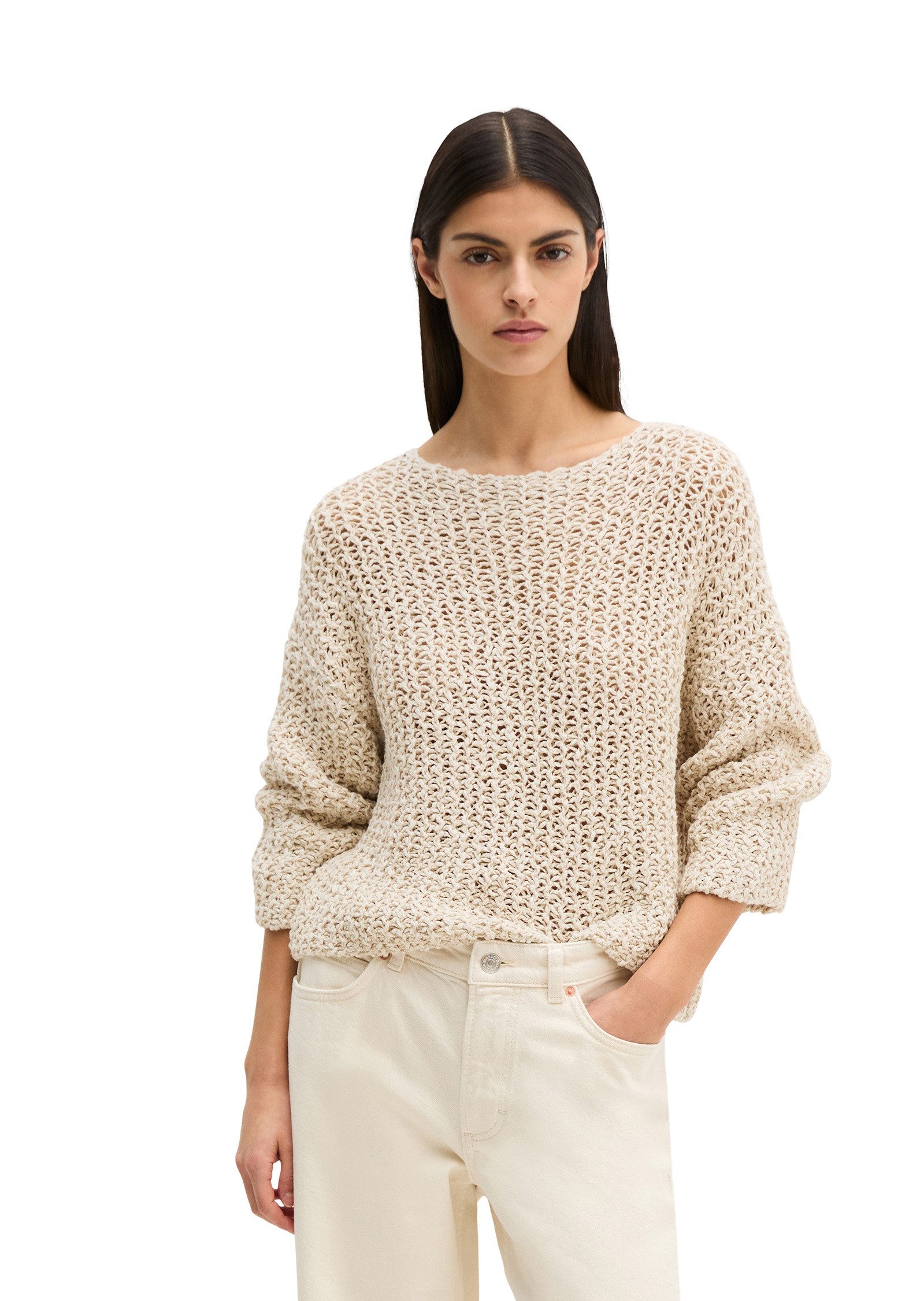 Marc O'Polo Strickpullover aus Organic-Cotton-Mix-Slub