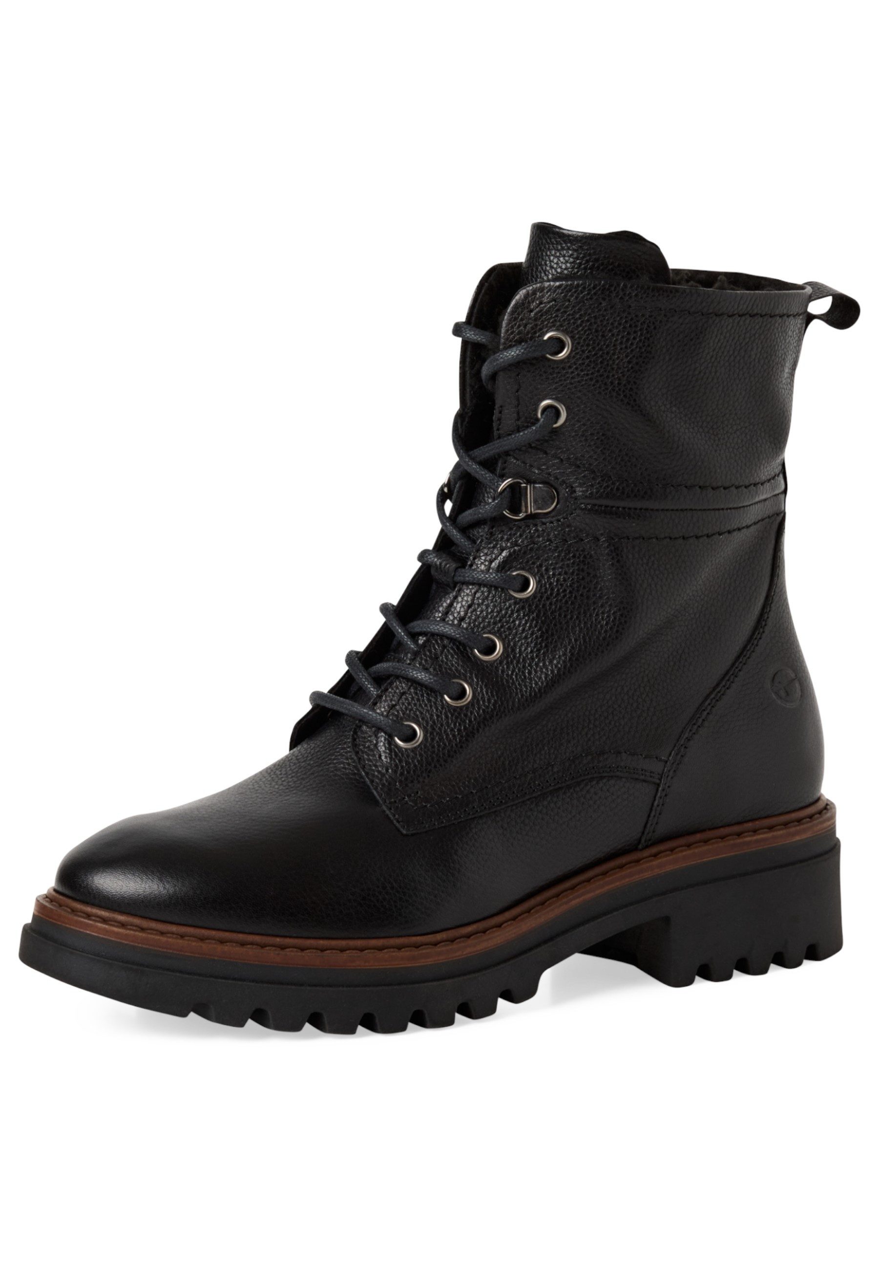 Tamaris 1-26285-45 003 Black Leather Stiefelette