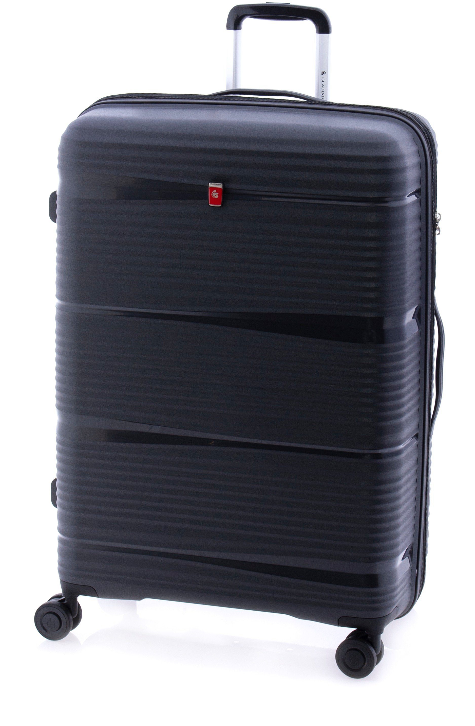 GLADIATOR Hartschalen-Trolley Koffer XL - 76 cm, 4 Rollen, TSA, Dehnfalte, div. Farben