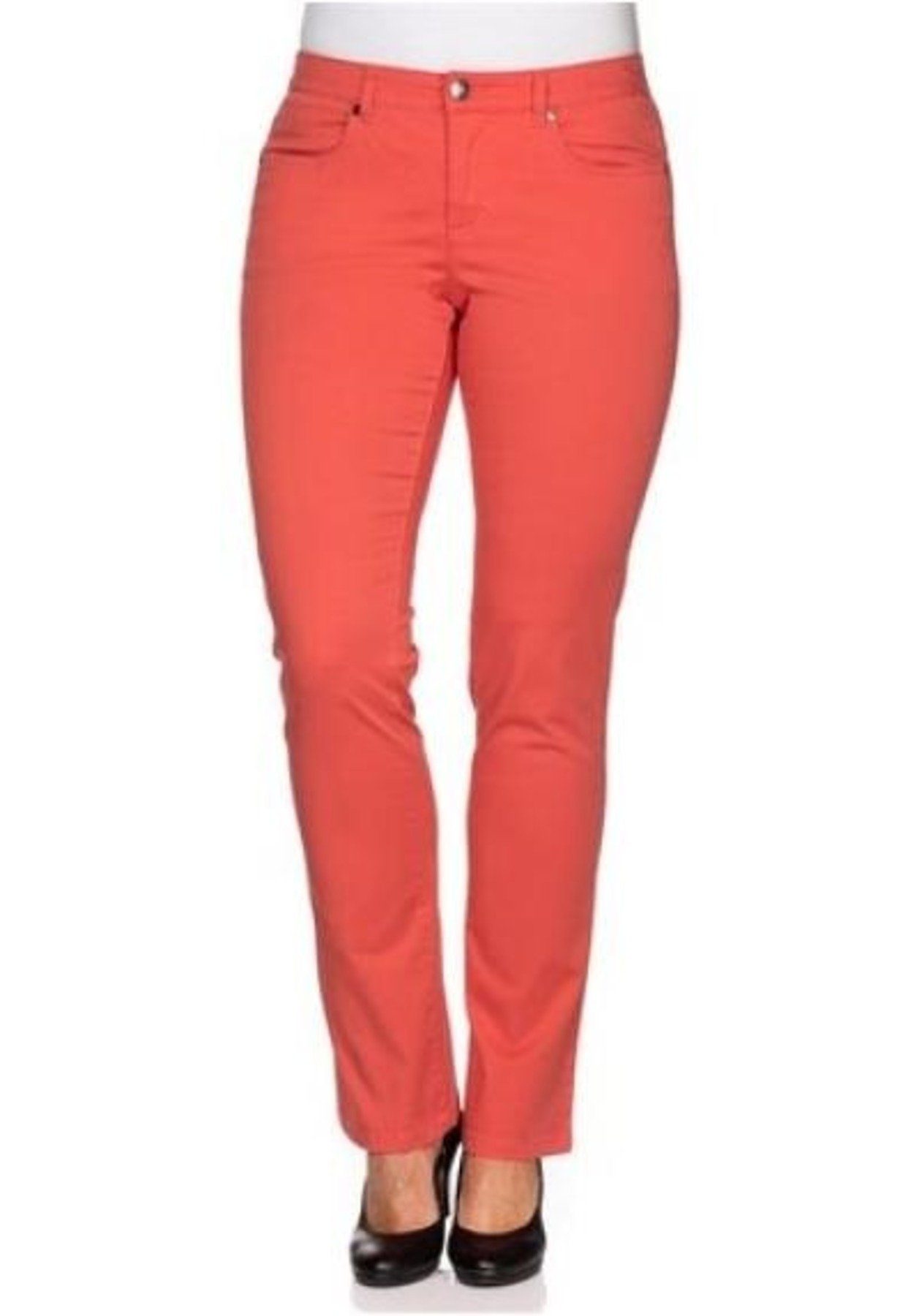 Chinohose Stretchhose Hose Chino Stretch korallrot 286611