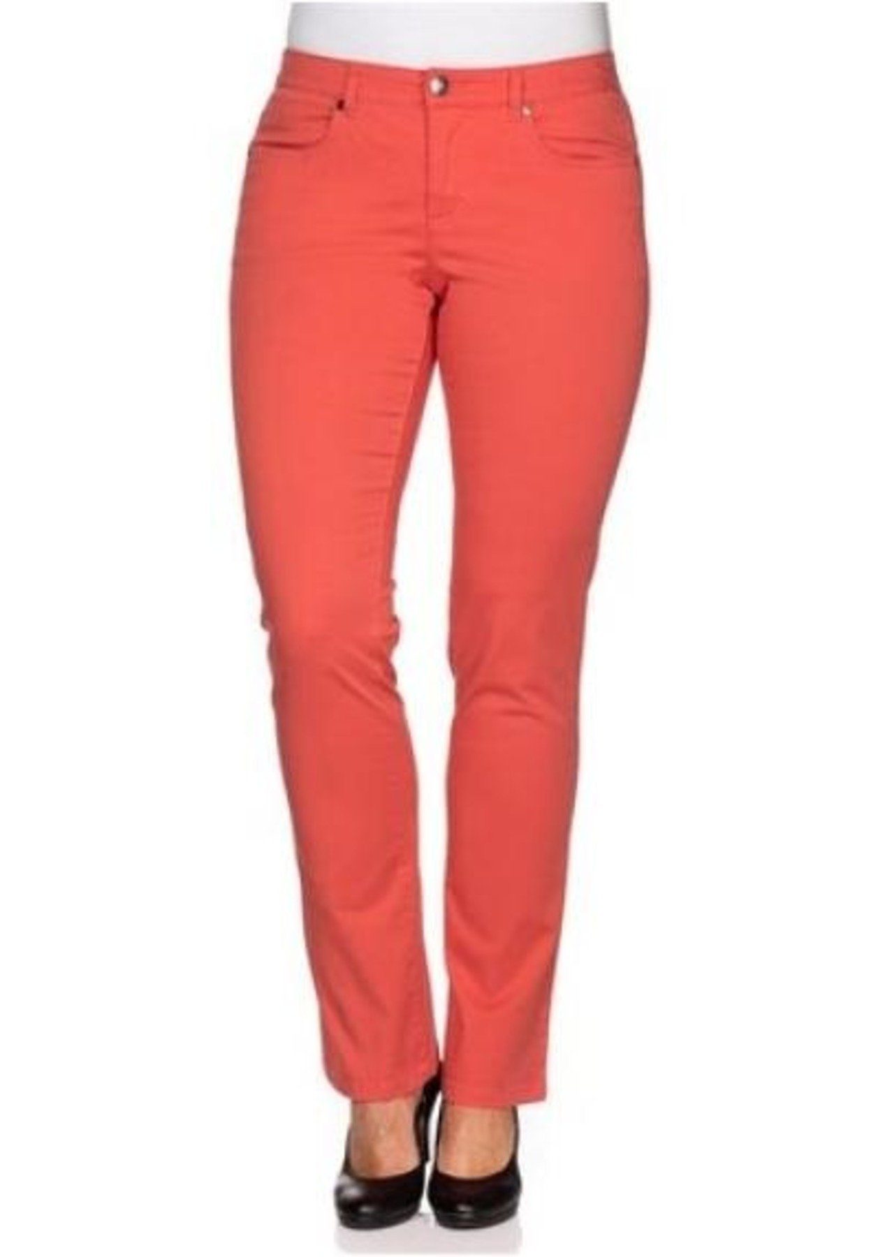 Gehen Sie zum Fachgeschäft YESET Chinohose Stretchhose 286611 Stretchhose Stretch korallrot Hose Chino