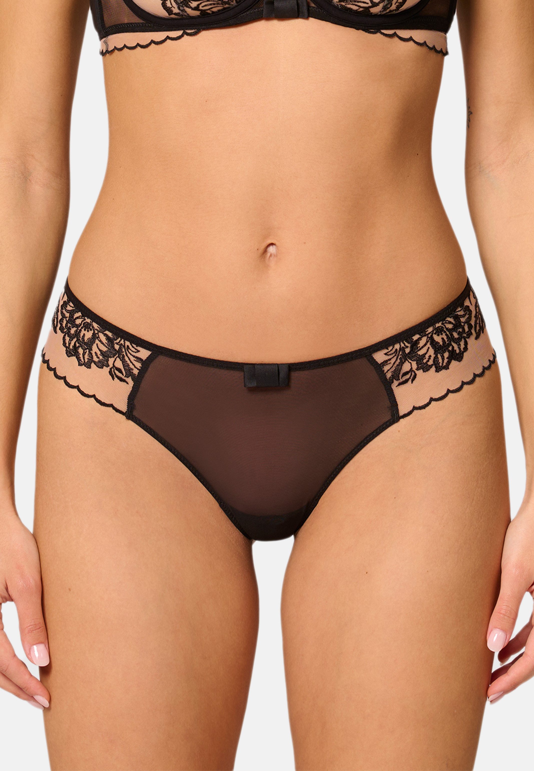 SIMONE PERELE Tanga Romance (1-St) Tanga - Leicht transparent - Florale Stickerei
