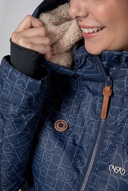 CNSRD Funktionsparka CHARLOTTE COAT NAV CS WOMEN mit hochschließendem Kragen und Kapuze